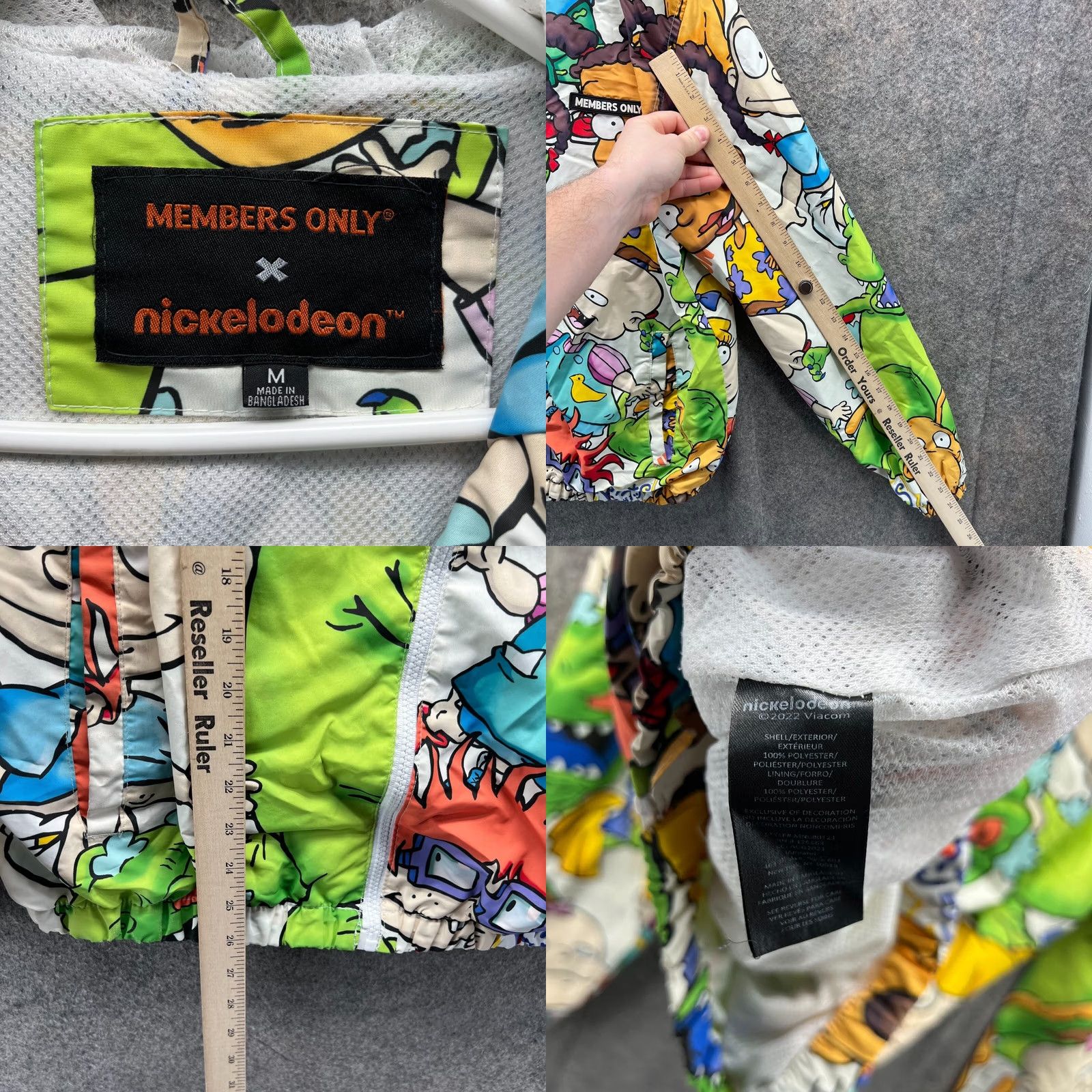 Members Only Members Only Nickelodeon Rugrats Jacket Mens Medium Green Windbreaker Hooded Logo Solid Size US M / EU 48-50 / 2 - 8 Thumbnail