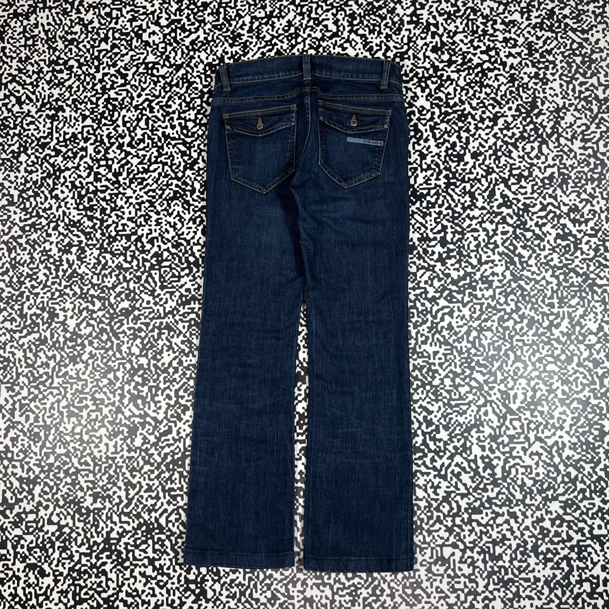 Prada Vintage Y2K Prada Logo Luxury Casual Jeans Size 26" / US 2 / IT 38 - 3 Thumbnail