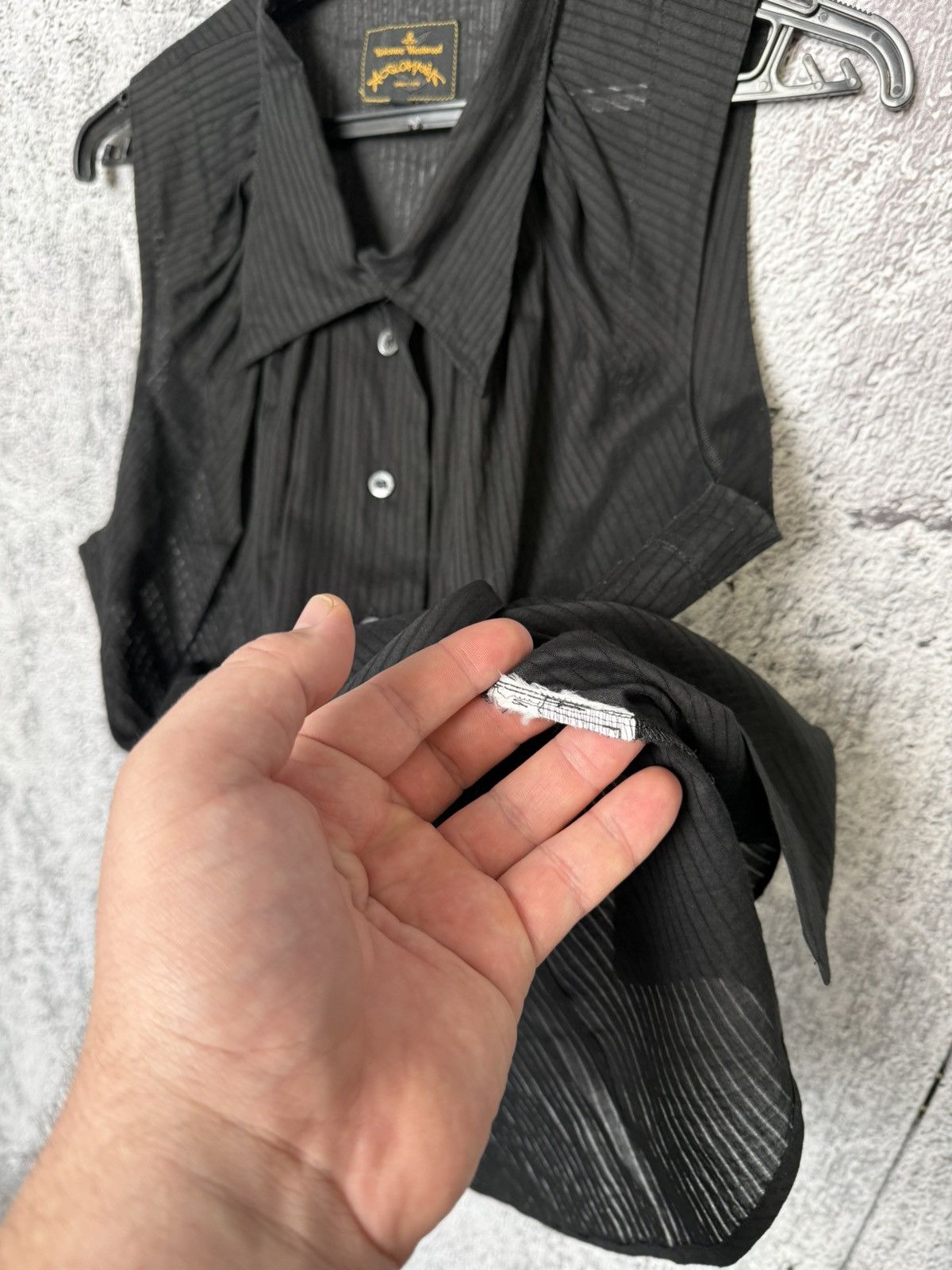 Vivienne Westwood Vivienne Westwood Anglomania Sheer Sleeveless Blouse Shirt Size L / US 10 / IT 46 - 13 Thumbnail