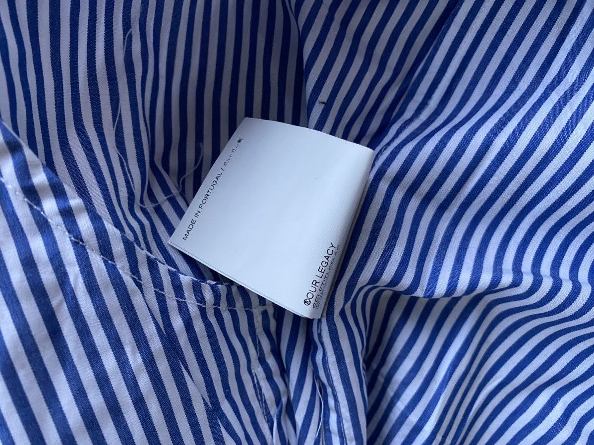 Our Legacy Our legacy Mac coat blue stripe Size US L / EU 52-54 / 3 - 6 Thumbnail