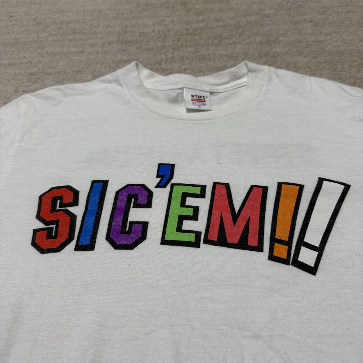 Supreme Supreme x WTAPS Sic'em T-shirt 2021 White Small Double-Sided Size US S / EU 44-46 / 1 - 3 Thumbnail