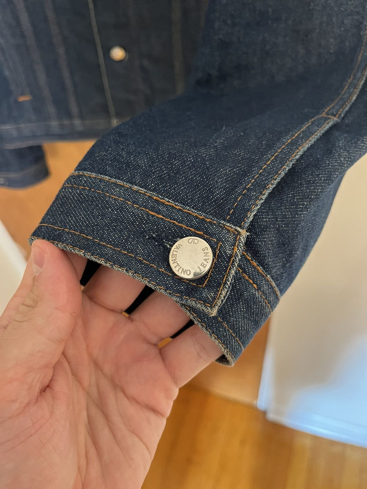 Valentino Valentino Denim Jacket Size US L / EU 52-54 / 3 - 5 Thumbnail