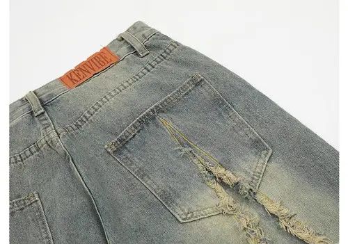 VIBE Vintage hip hop frayed trim distressed jeans Size US 30 / EU 46 - 7 Thumbnail