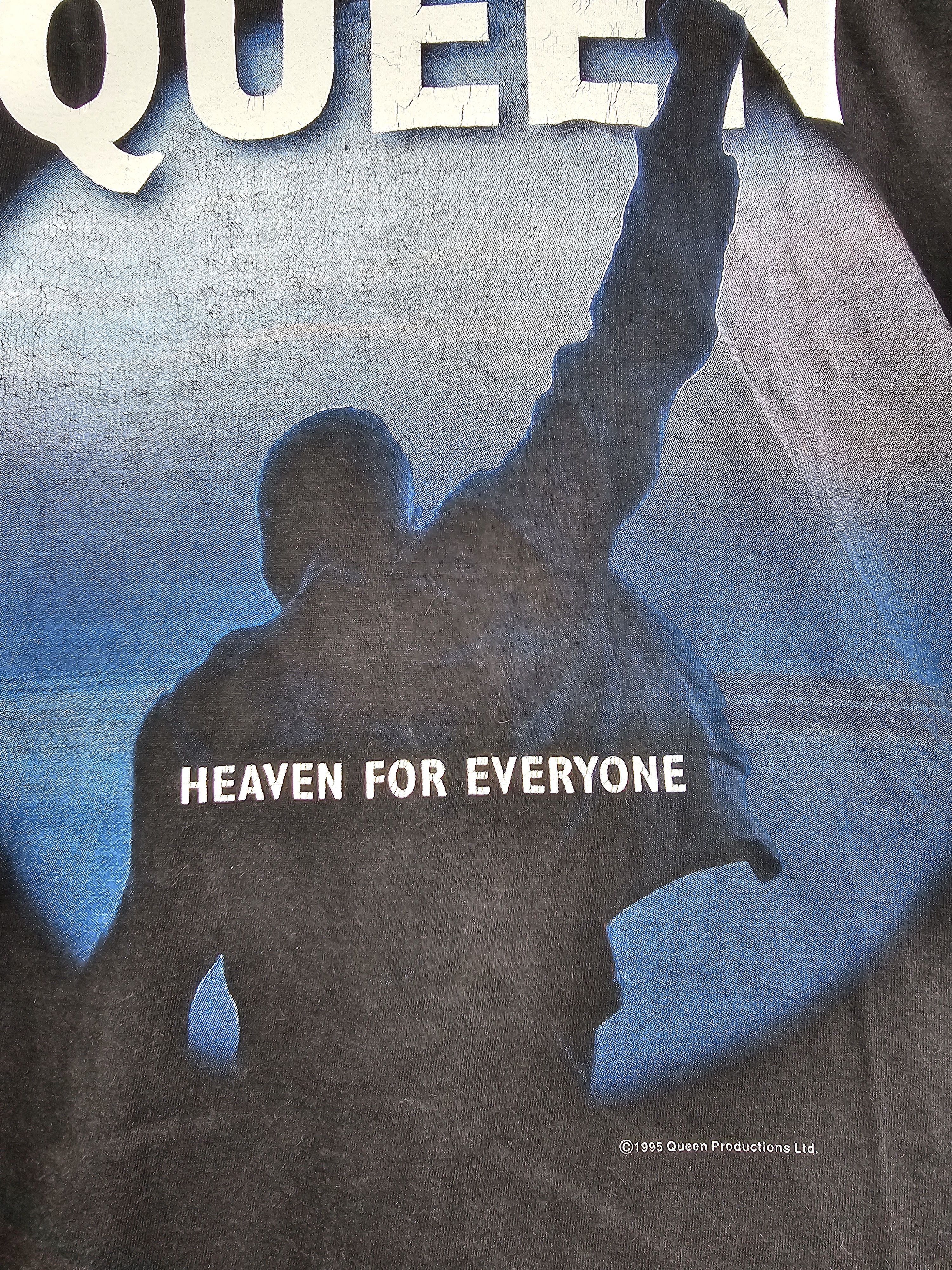Band Tees × Vintage 90s Queen Freddie Mercury Heaven for everyone XL 23" 30" Size US XL / EU 56 / 4 - 3 Thumbnail