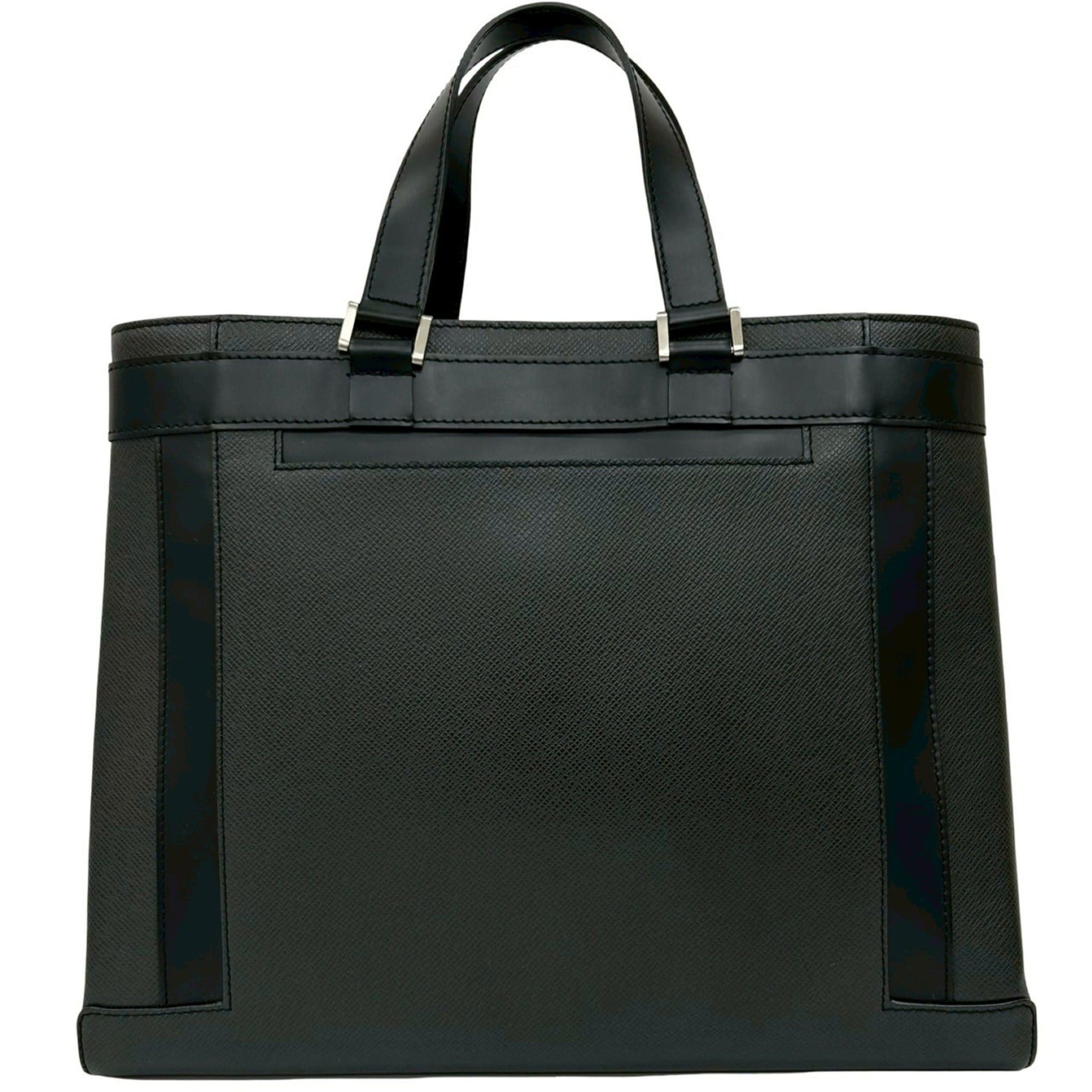 Louis Vuitton LOUIS VUITTON Casbeck Taiga Leather Tote Bag, Business Noir, Black, 00655 Size ONE SIZE - 1 Thumbnail