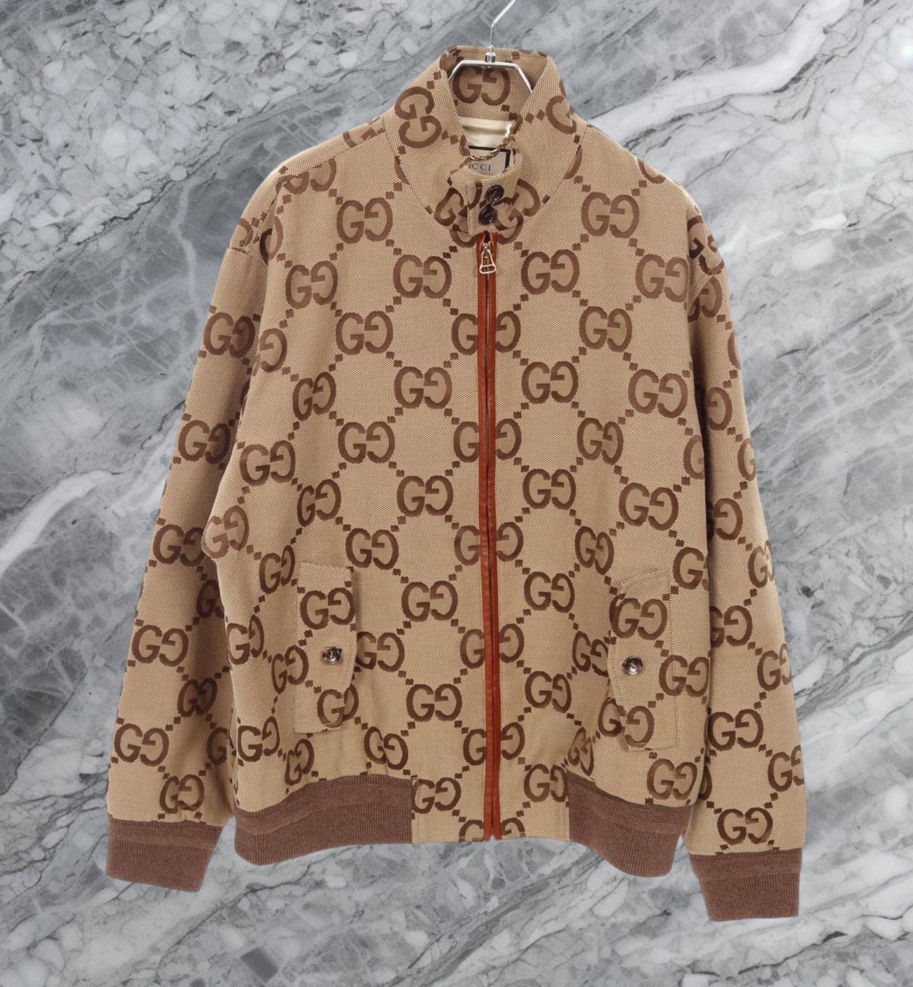 Gucci Gucci GG Monogram Jumbo Canvas Cotton Full Zip Jacket Size US L / EU 52-54 / 3 - 1 Thumbnail
