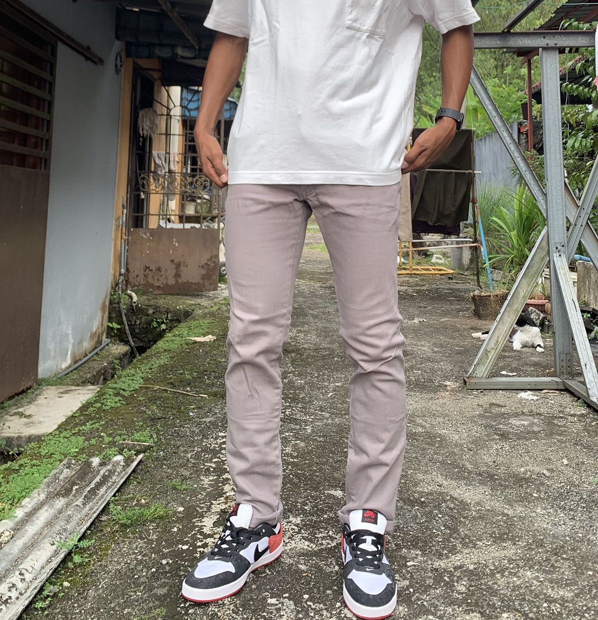 Issey Miyake 👹TSUMORI CHISATO ISSEY MIYAKE CLASSIC SKINNY PANTS Size US 32 / EU 48 - 4 Thumbnail