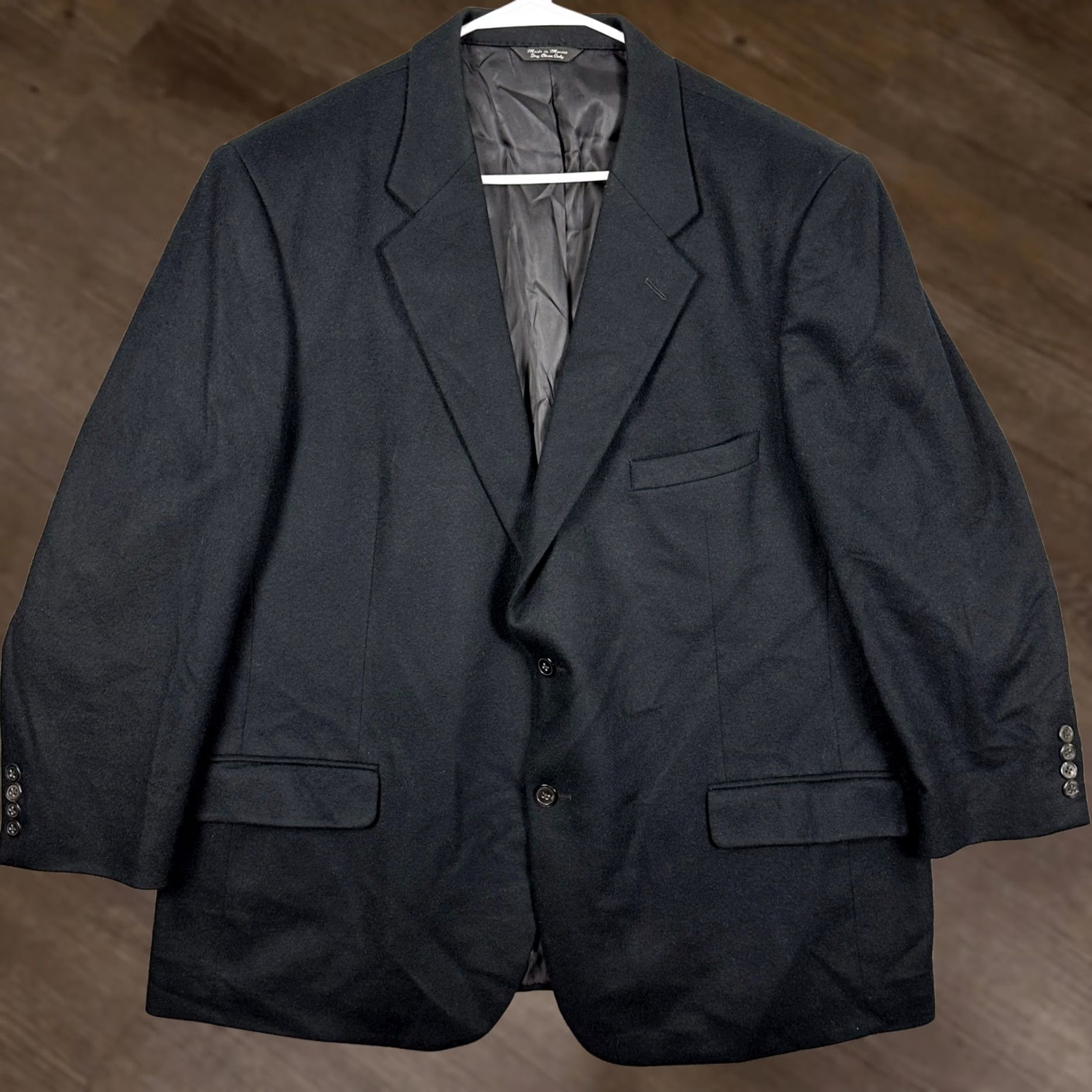 Alden Alden Street Clothier Sport Coat Blazer Mens 48R Black 2 Button 100% Cashmere Plaid Notch Lapel Vintage? Size 48R - 1 Thumbnail