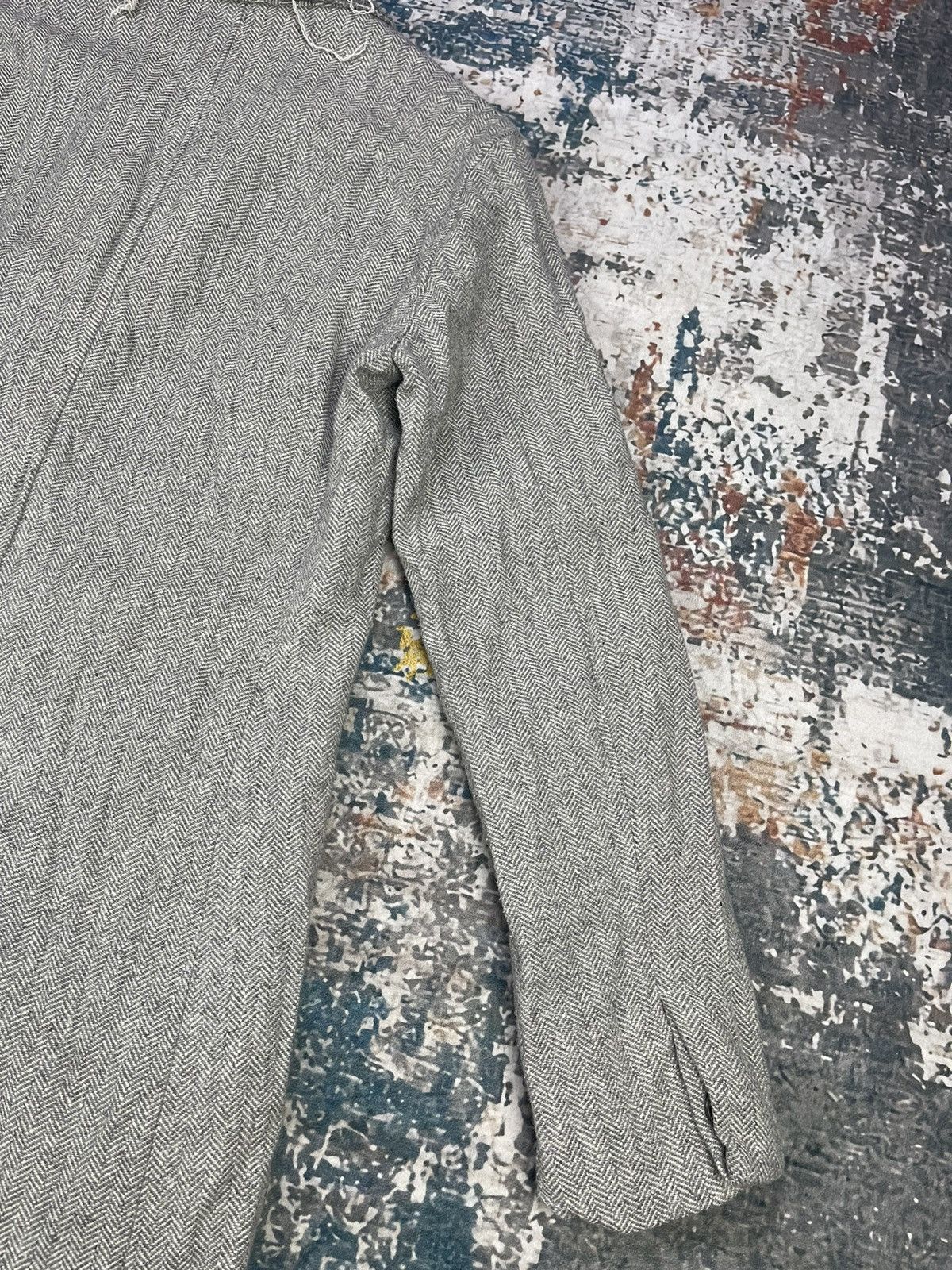 Tornado Mart Tornado Mart Frayed Edge Herringbone Coat Size US S / EU 44-46 / 1 - 12 Thumbnail
