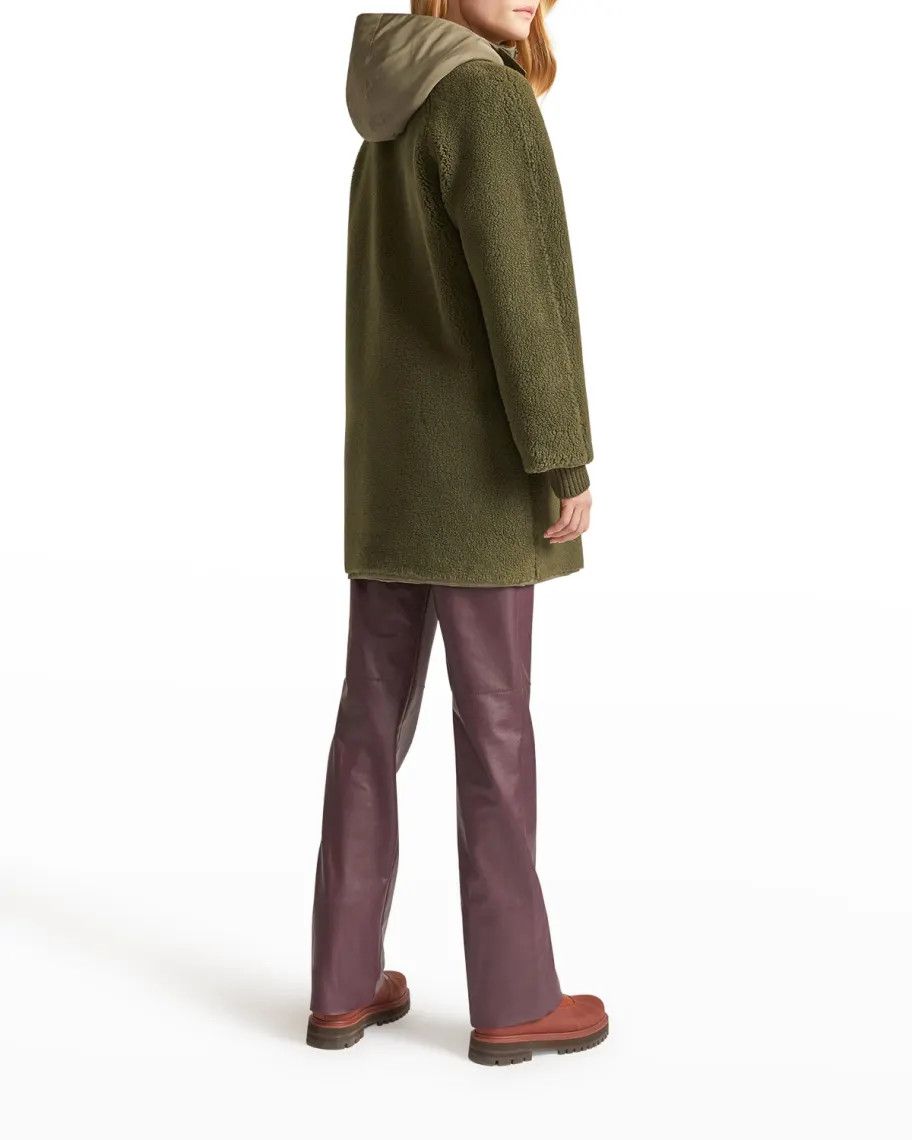 Loro Piana o1srvl11e0824 Reversible Conway Parka Jacket in Green Size XL / US 12-14 / IT 48-50 - 5 Thumbnail