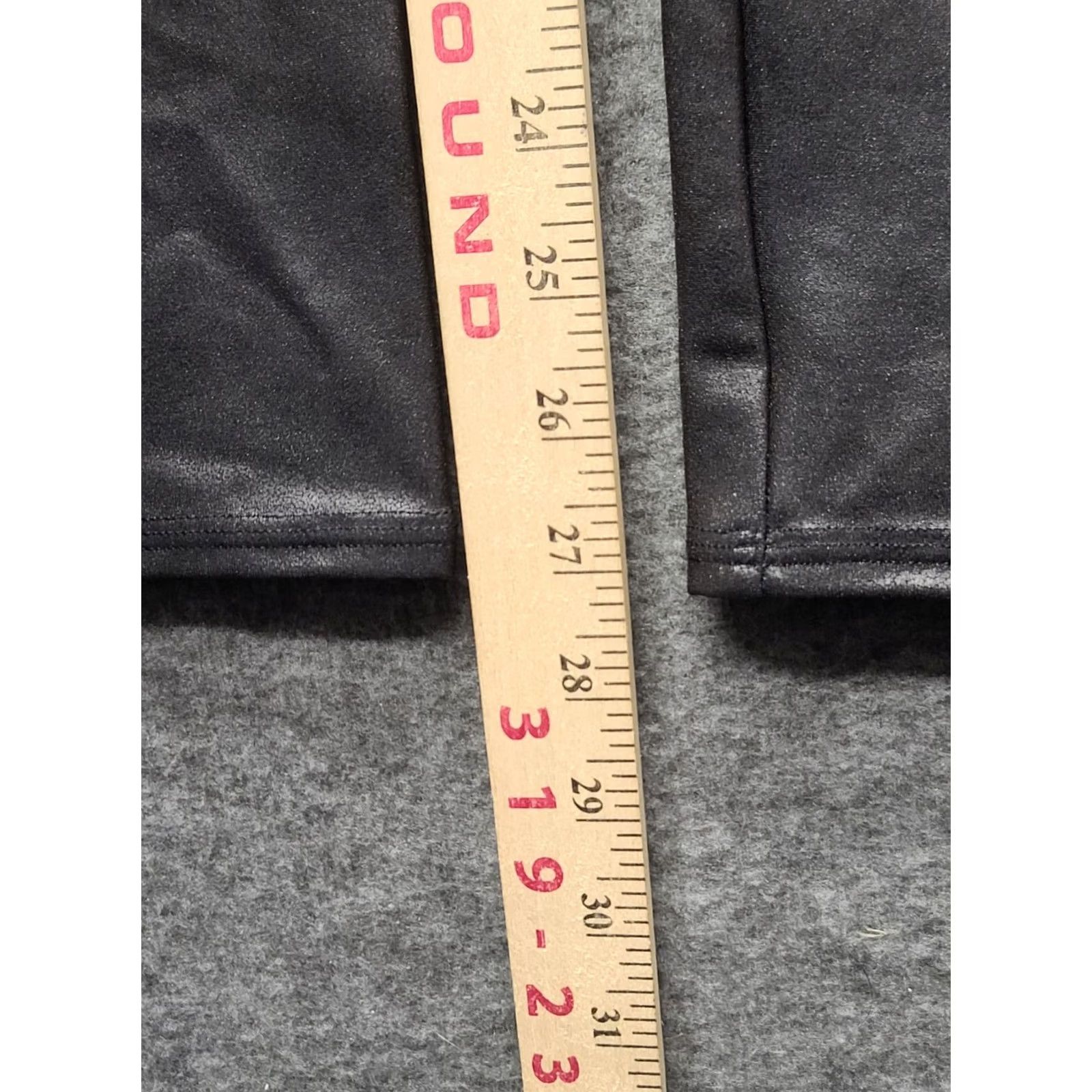 Spanx Spanx Moto Leggings Womens L Slim Fit Tapered Leg High Rise Faux Leather Black Size 36" / US 14 / IT 50 - 5 Thumbnail