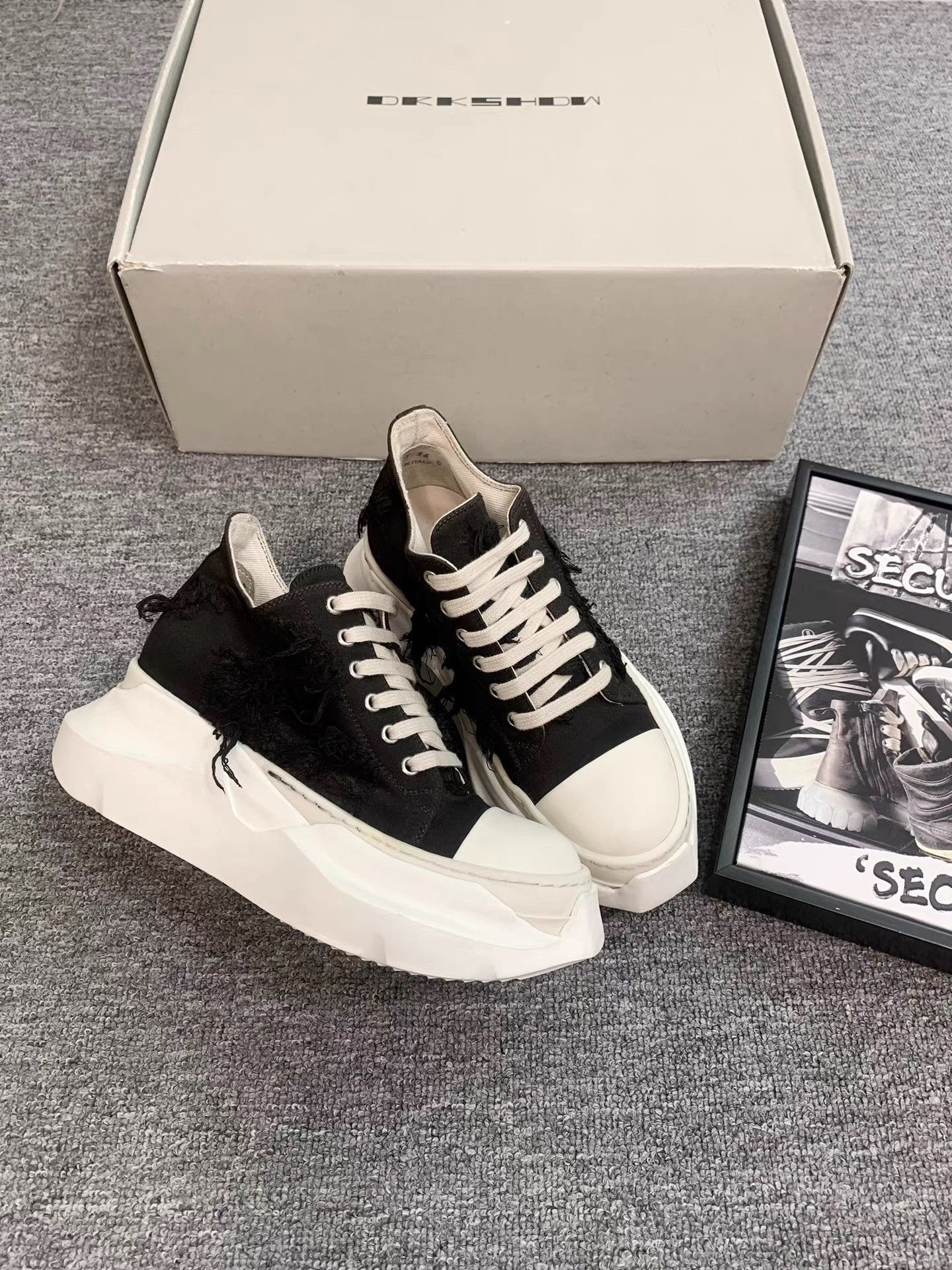 Rick Owens Rick Owens Distressed Platform Ramones K34 Size US 6 / IT 36 - 1 Thumbnail
