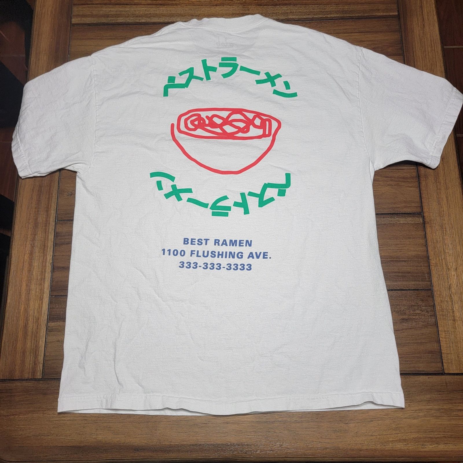 A.LAB a.lab White Unisex Tee "Best Ramen" - Size XL Size US XL / EU 56 / 4 - 1 Thumbnail
