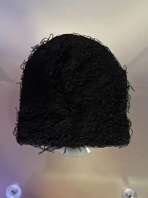Other Distressed Knitted Beanie (black) Size ONE SIZE - 3 Thumbnail