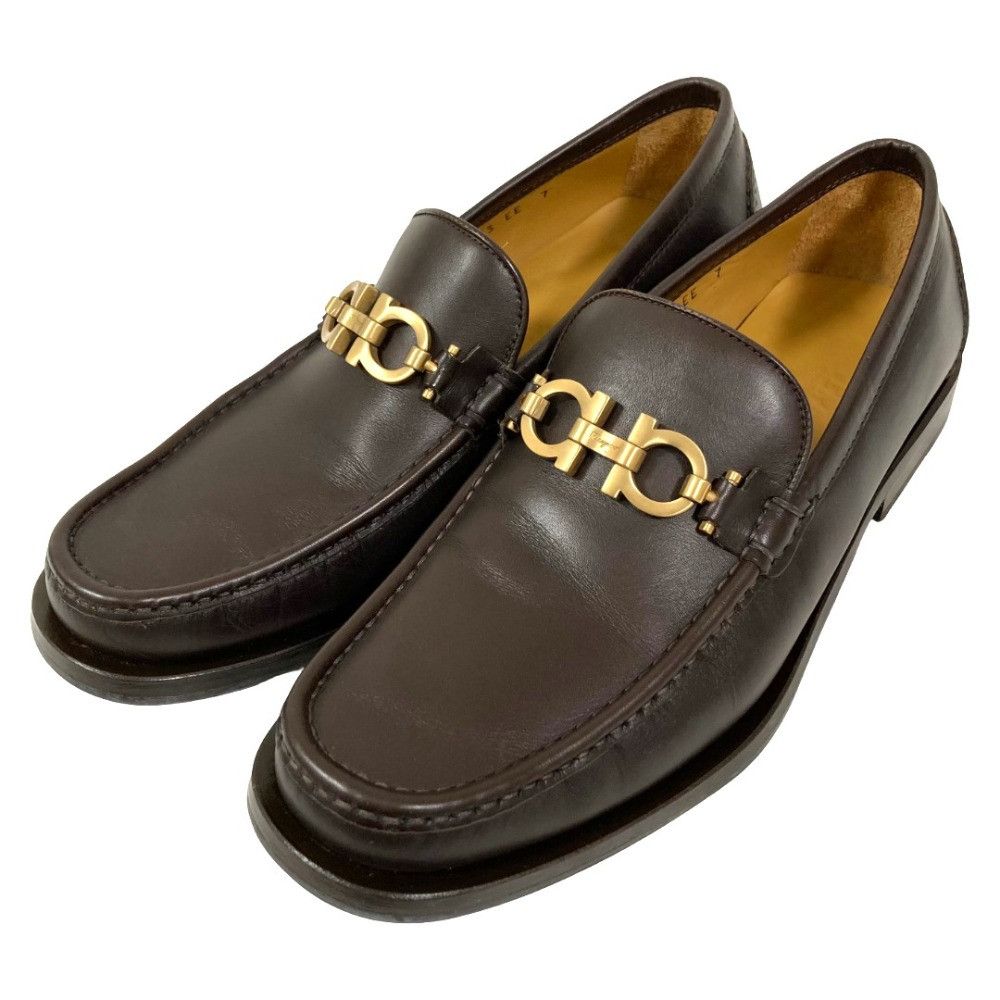 Salvatore Ferragamo Salvatore Ferragamo Salvatore Ferragamo Gancini Leather Loafers Leather Shoes DUTY FREE for USA Size ONE SIZE - 1 Thumbnail