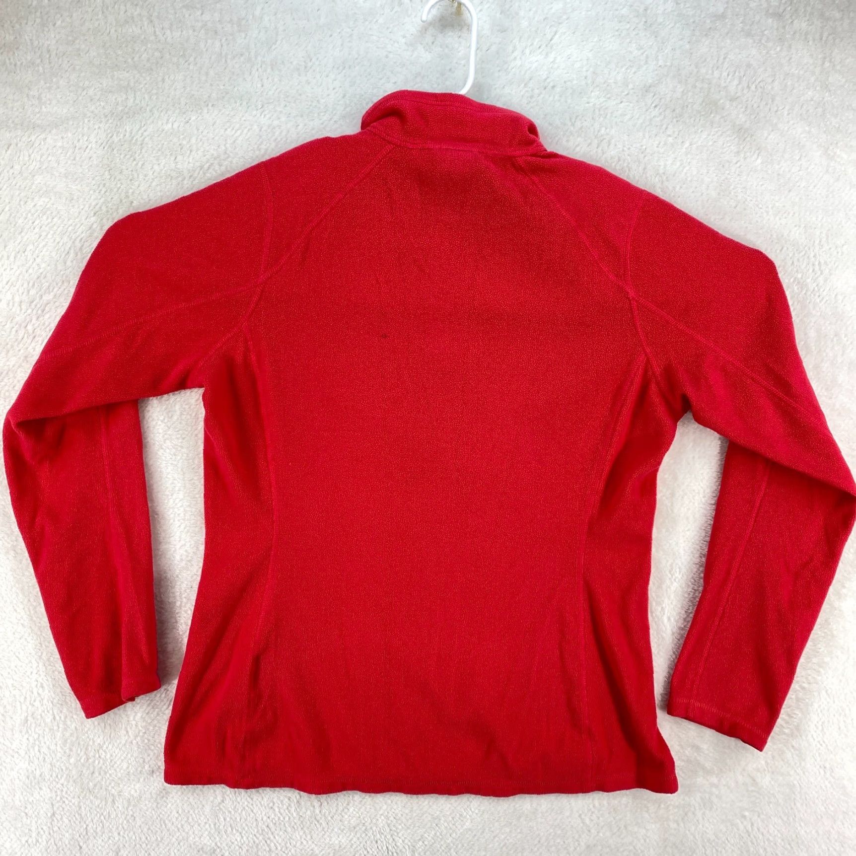 The North Face The North Face 1/4 Zip Fleece Womens Large Red Pullover Outdoor Casual Shirt Top Size L / US 10 / IT 46 - 2 Thumbnail