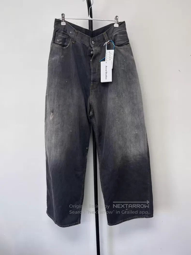 Acne Studios Acne Studios Super Baggy Distressed Loose Button Wide Leg Size US 32 / EU 48 - 1 Thumbnail