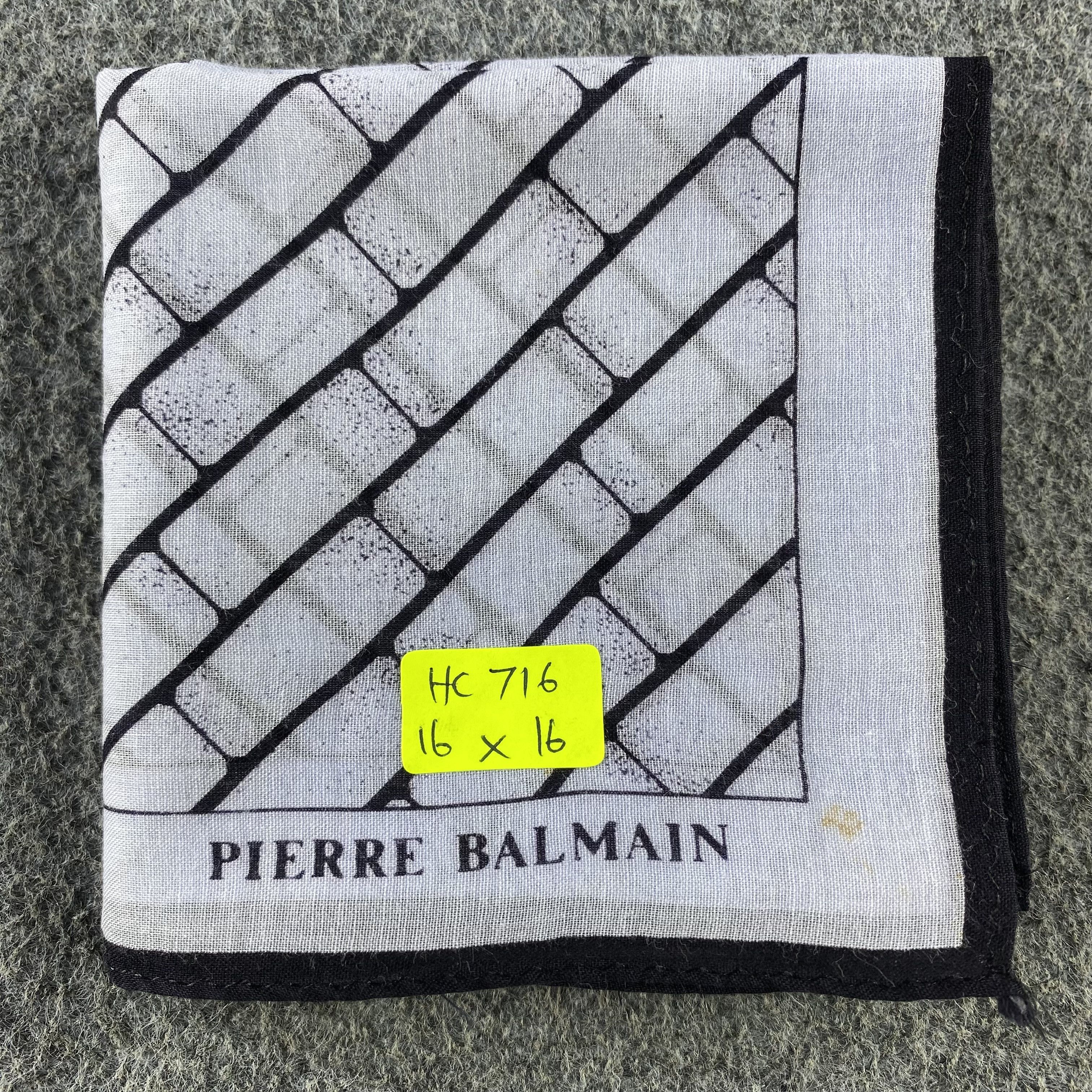 Pierre Balmain × Vintage Pierre Balmain Handkerchief/Neckerchief/Bandana HC716 Size ONE SIZE - 5 Thumbnail