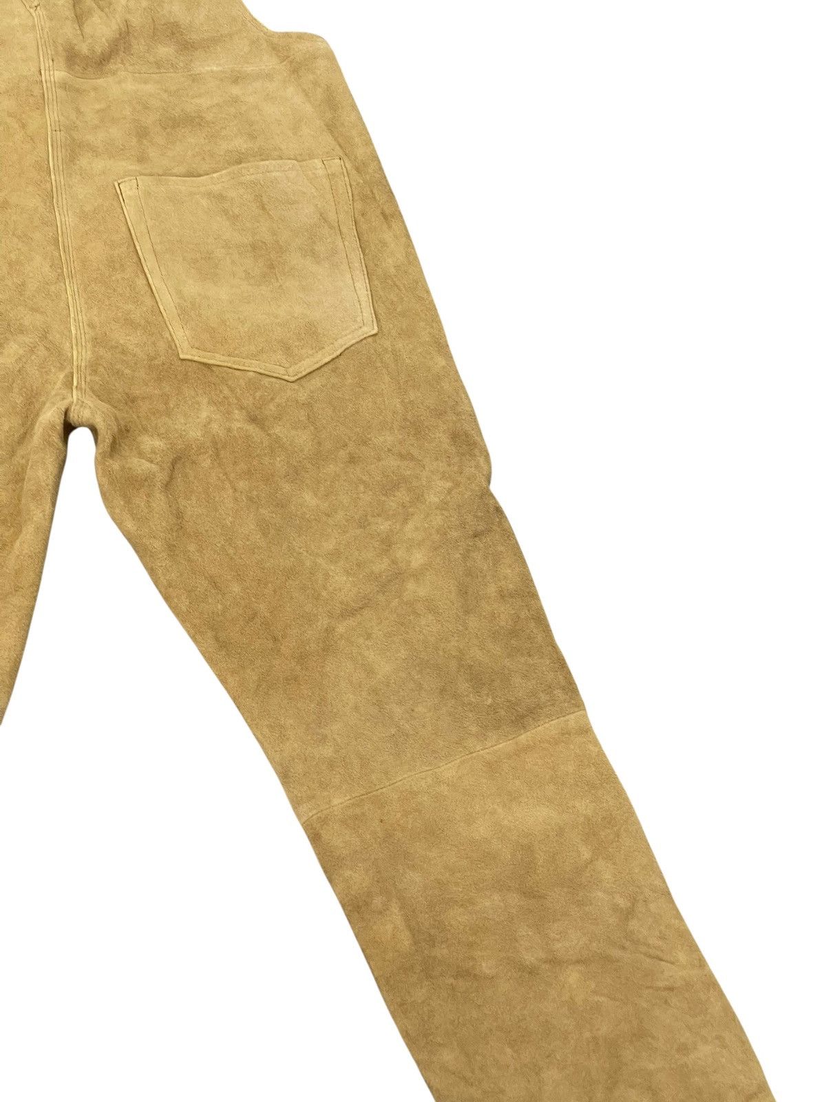 United Arrows NWT Full Goatskin Suede B&Y United Arrows Overalls Slim 2🟦4 Size US 33 - 4 Thumbnail