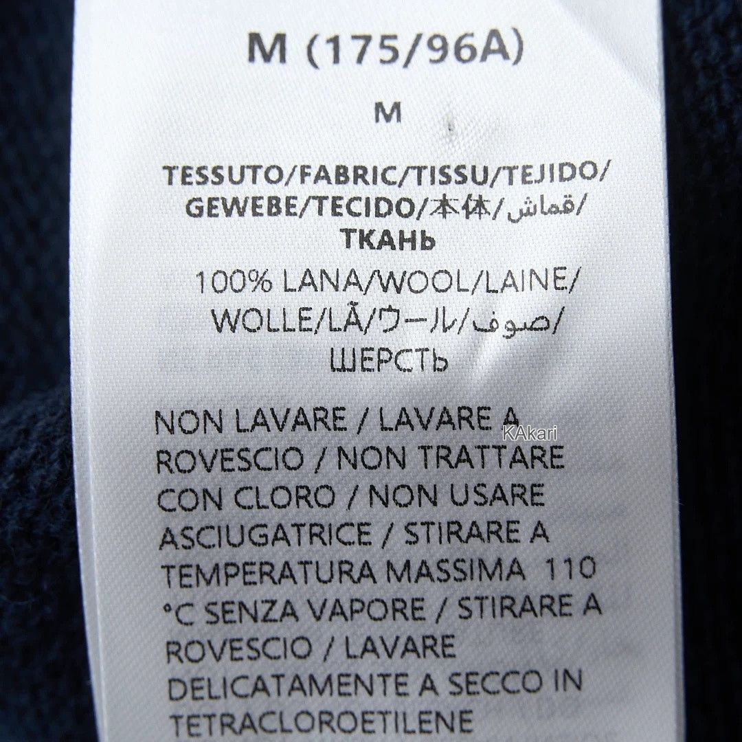 Gucci Gucci Men's Navy Letter Intarsia Wool Sweater Size US M / EU 48-50 / 2 - 6 Thumbnail
