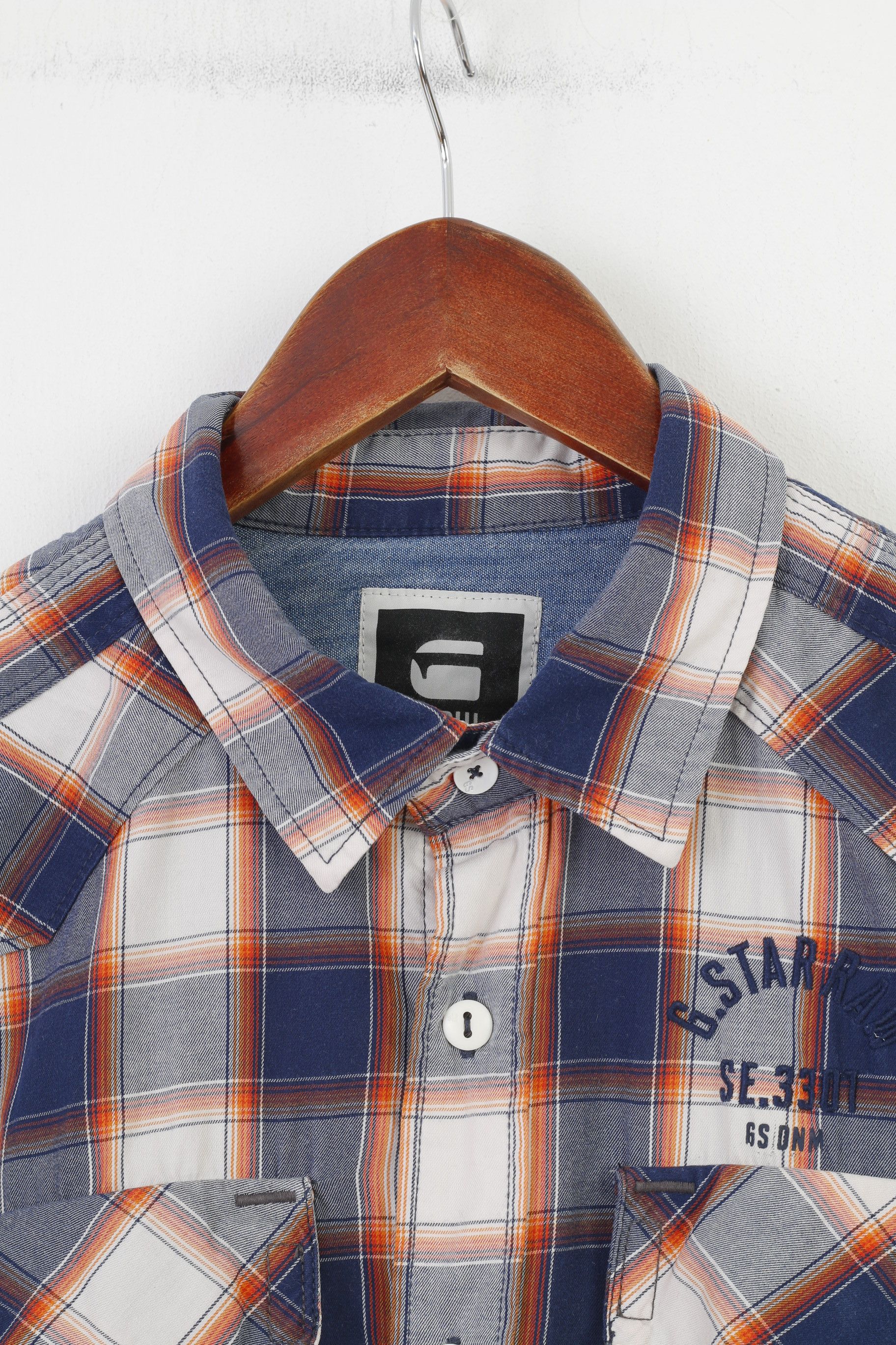G-Star G-Star Raw Men L Casual Shirt Short Sleeve 10562 Size US L / EU 52-54 / 3 - 2 Thumbnail