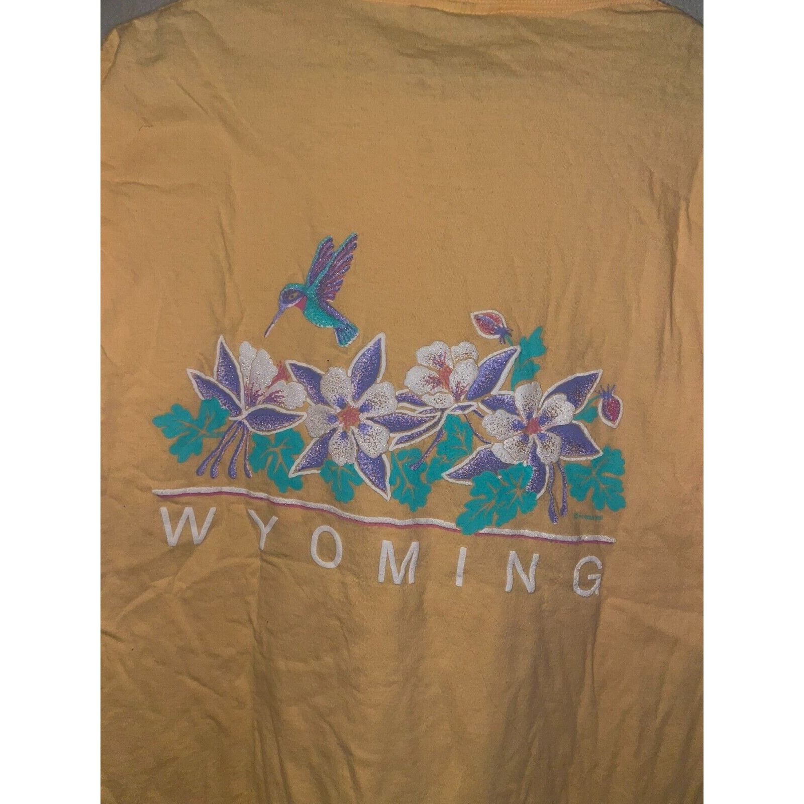 Vintage Vintage Test Print Shirt 90s Utah Wyoming Yellow Tee VTG L Size US L / EU 52-54 / 3 - 10 Thumbnail