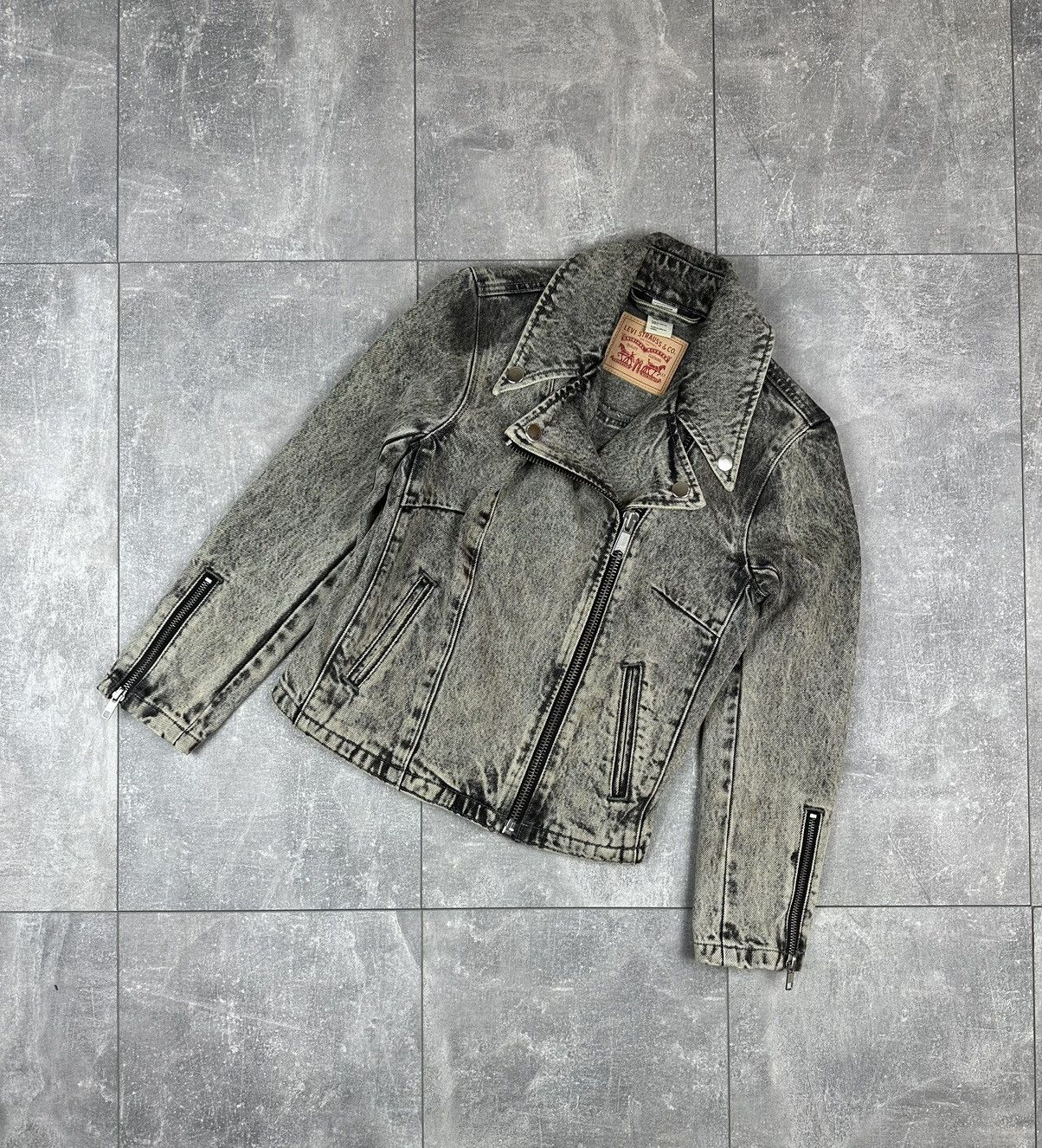 Levi's Levis Women’s Denim Rider Retro Silver Jacket Size XS / US 0-2 / IT 36-38 - 1 Thumbnail