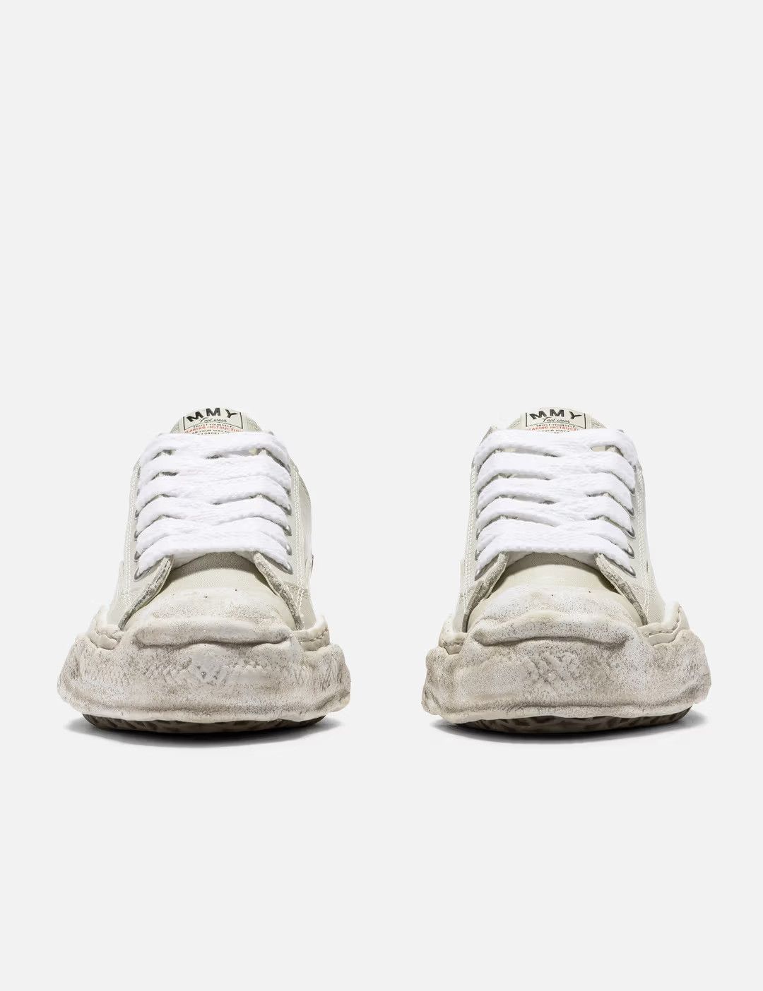 Maison MIHARA YASUHIRO Maison Mihara Yasuhiro Hank Low Top Vintage White Leather Size US 7 / EU 40 - 3 Thumbnail