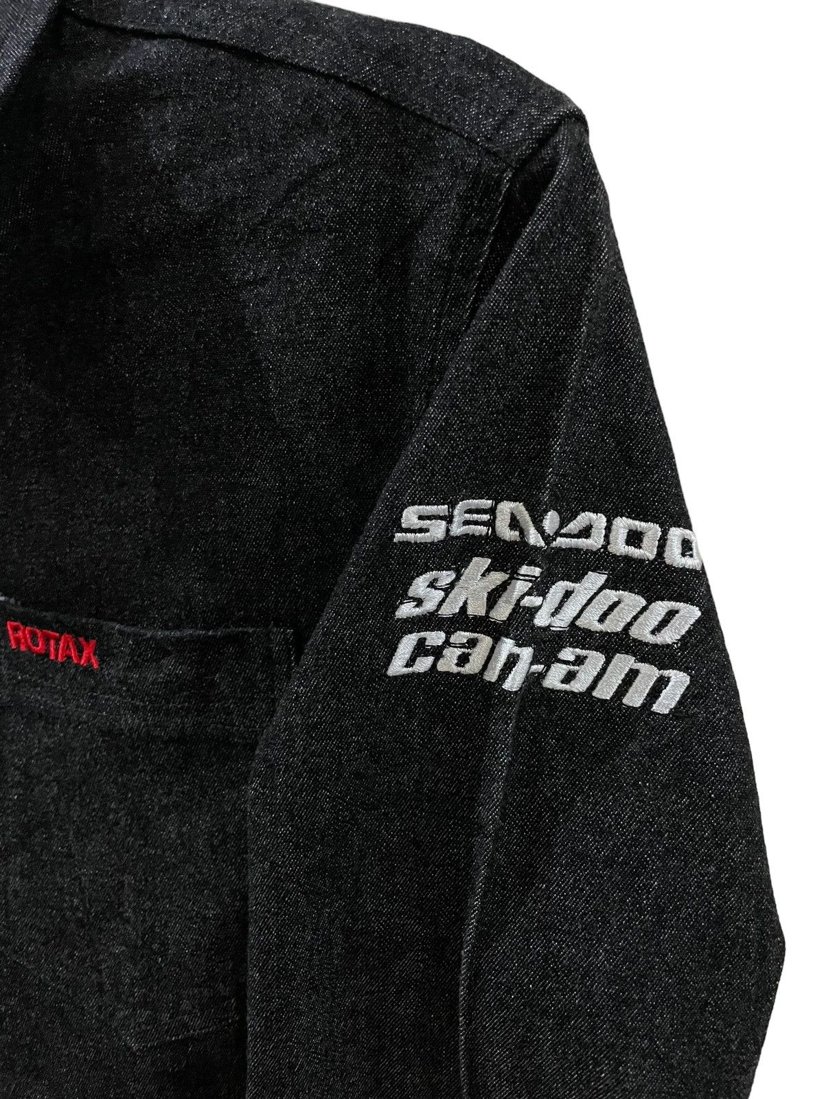 Japanese Brand Vintage BRP Rotex SeaDoo Ski-Doo Can-Am Denim Flannel Size US S / EU 44-46 / 1 - 7 Thumbnail