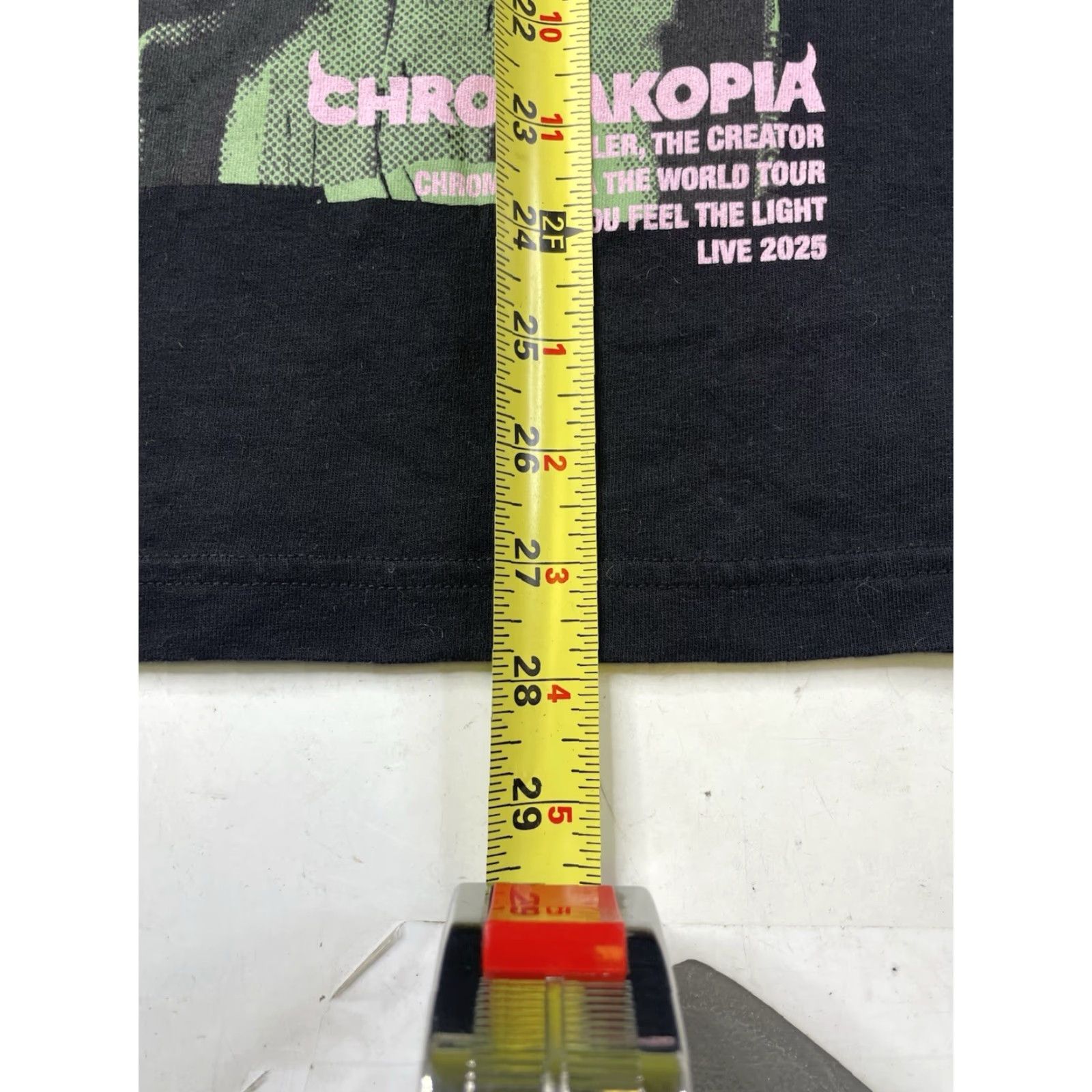 Golf Wang Golf Wang T-Shirt Men Short Sleeve Crew Neck 2XL Black Le Fleur Tap the Glass Chromakopia Tour Merch Golf Wang Size US XXL / EU 58 / 5 - 4 Thumbnail