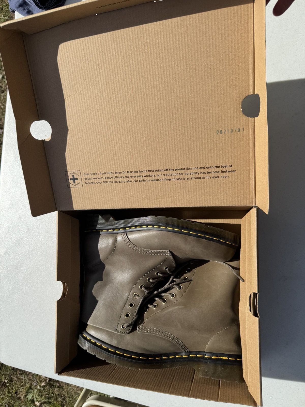 Dr. Martens Olive Doc Marten’s 1460 Pascal Boot Size US 10 / EU 43 - 7 Thumbnail
