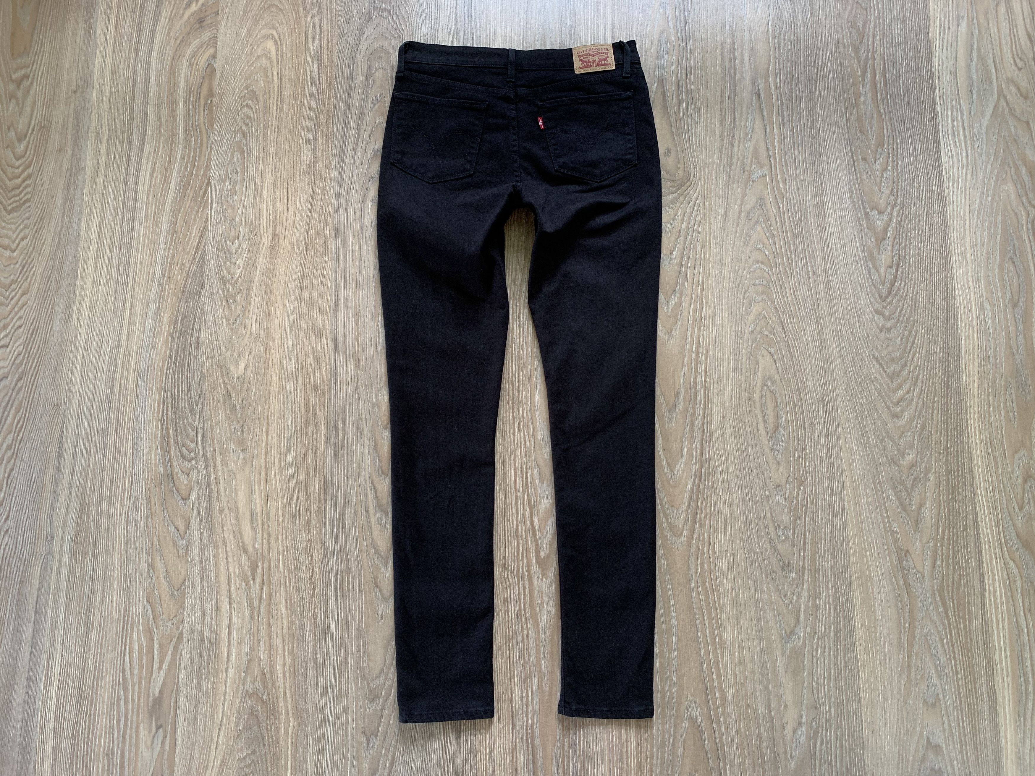 Levi's × Vintage Levis Black Slim Fit Stretch Jeans Size 29" - 3 Thumbnail