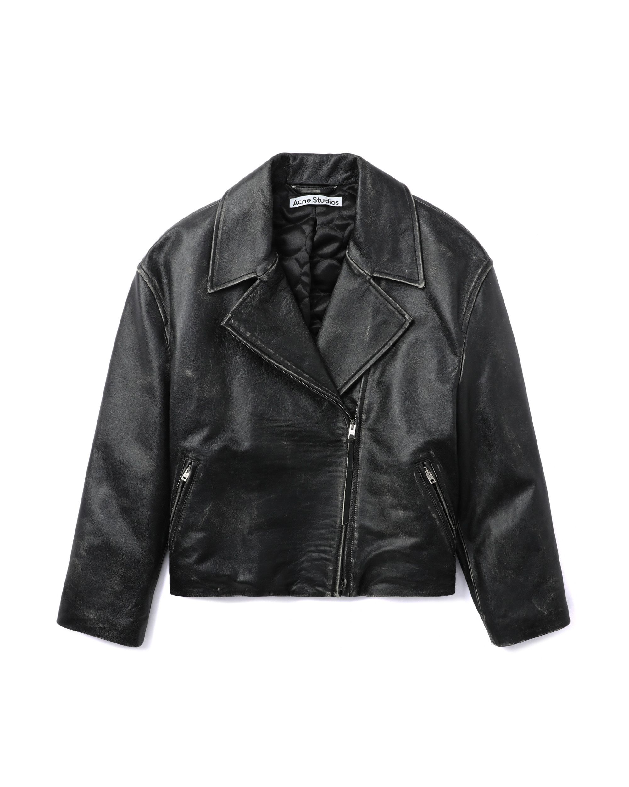 Acne Studios Acne Studios Leather Biker Jacket Size S / US 4 / IT 40 - 1 Thumbnail