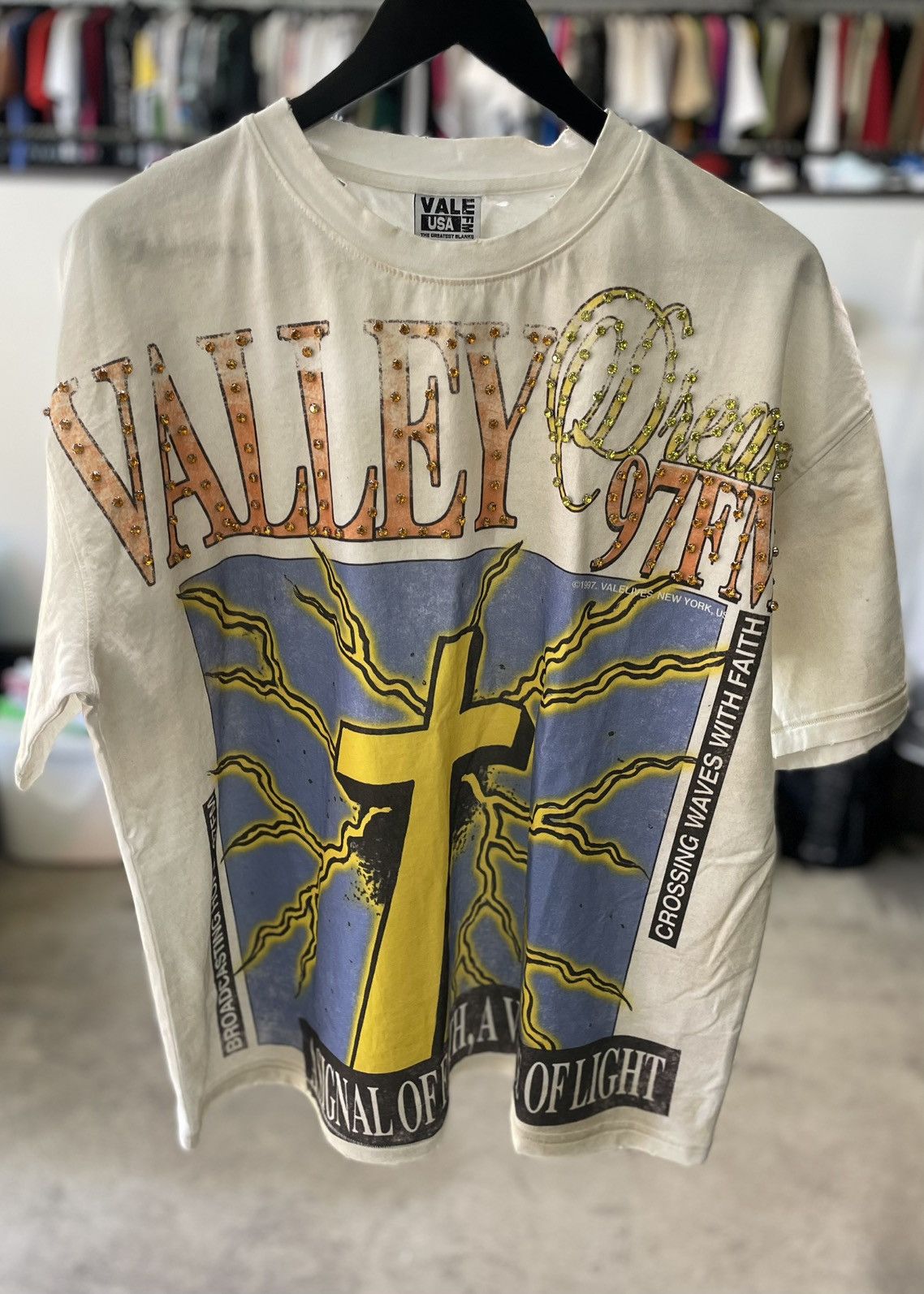 Vale Vale Forever Thunder Cross Bling Tee Size US L / EU 52-54 / 3 - 2 Thumbnail