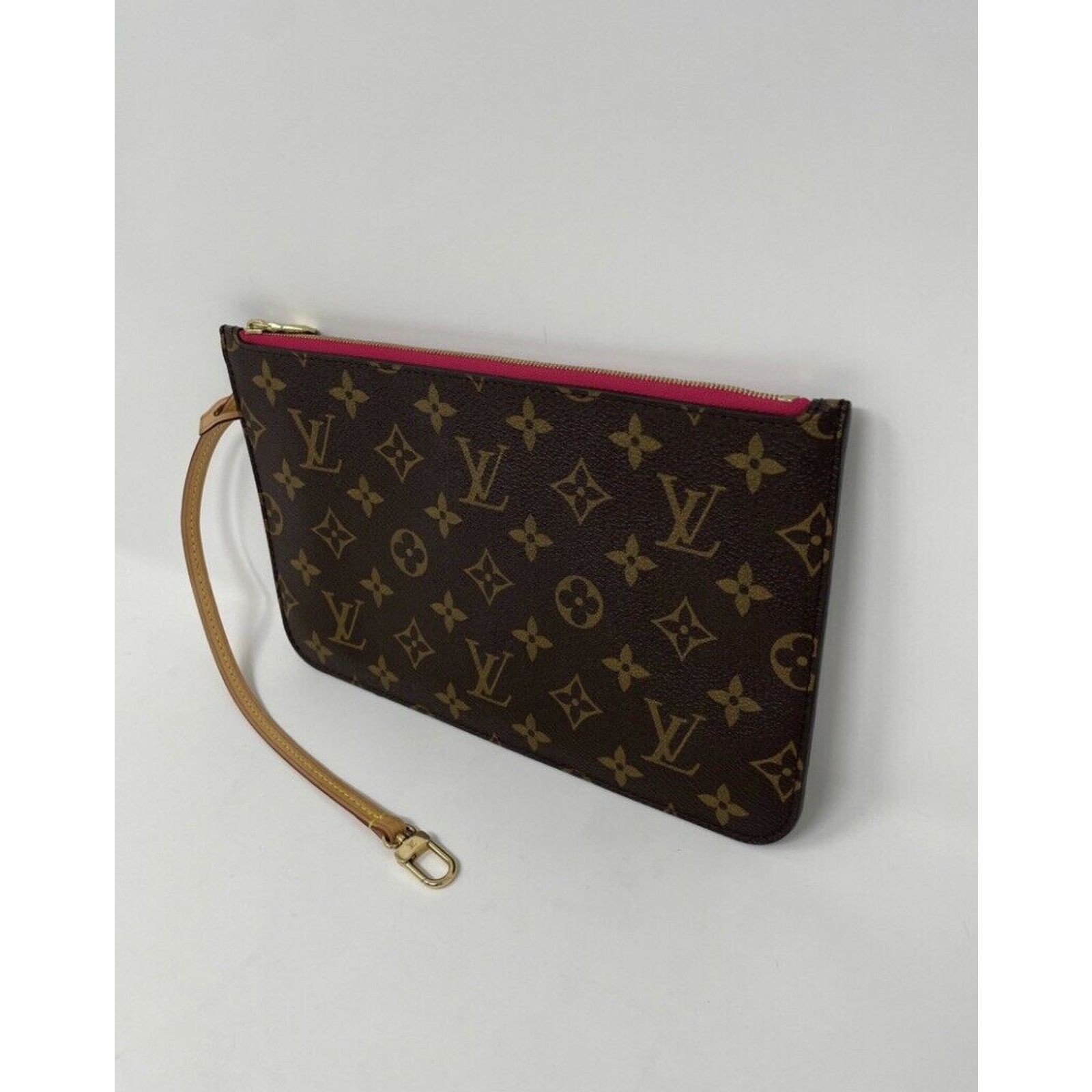Louis Vuitton AUTHENTIC LOUIS VUITTON Large Monogram Pink Pouch Pochette Size ONE SIZE - 2 Thumbnail
