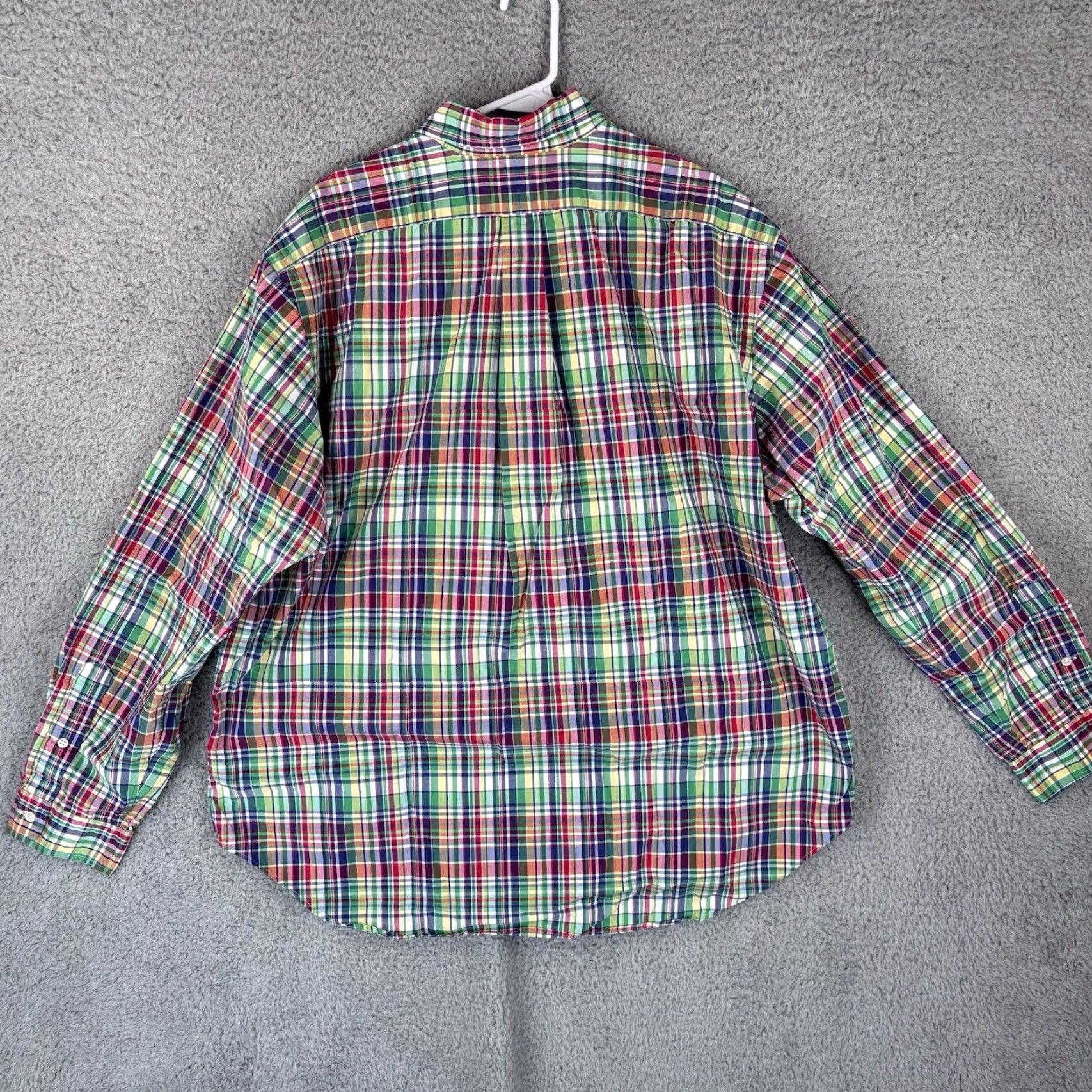 Polo Ralph Lauren Ralph Lauren Polo Oxford Shirt Men 2XL Madras Plaid Long Sleeve Blue Pony Preppy Shirt Size US XXL / EU 58 / 5 - 5 Thumbnail