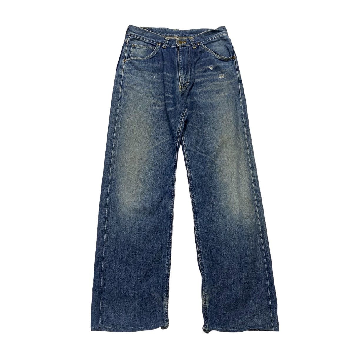 Lee VINTAGE 80s LEE RIDERS SELVEDGE DISTRESSED DENIM Size US 31 - 1 Thumbnail