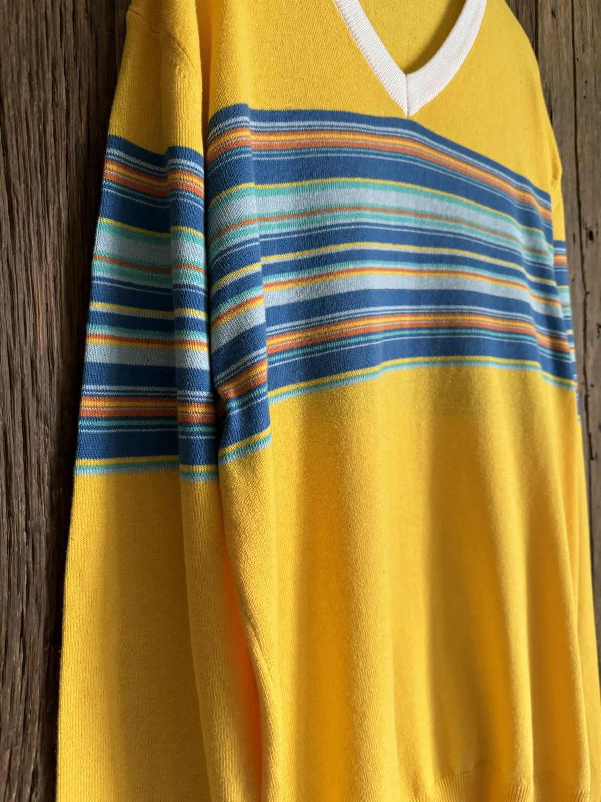 Dolce & Gabbana × Vintage Vintage Dolce & Gabbana V-neck Cotton Light Sweater Size US L / EU 52-54 / 3 - 5 Thumbnail
