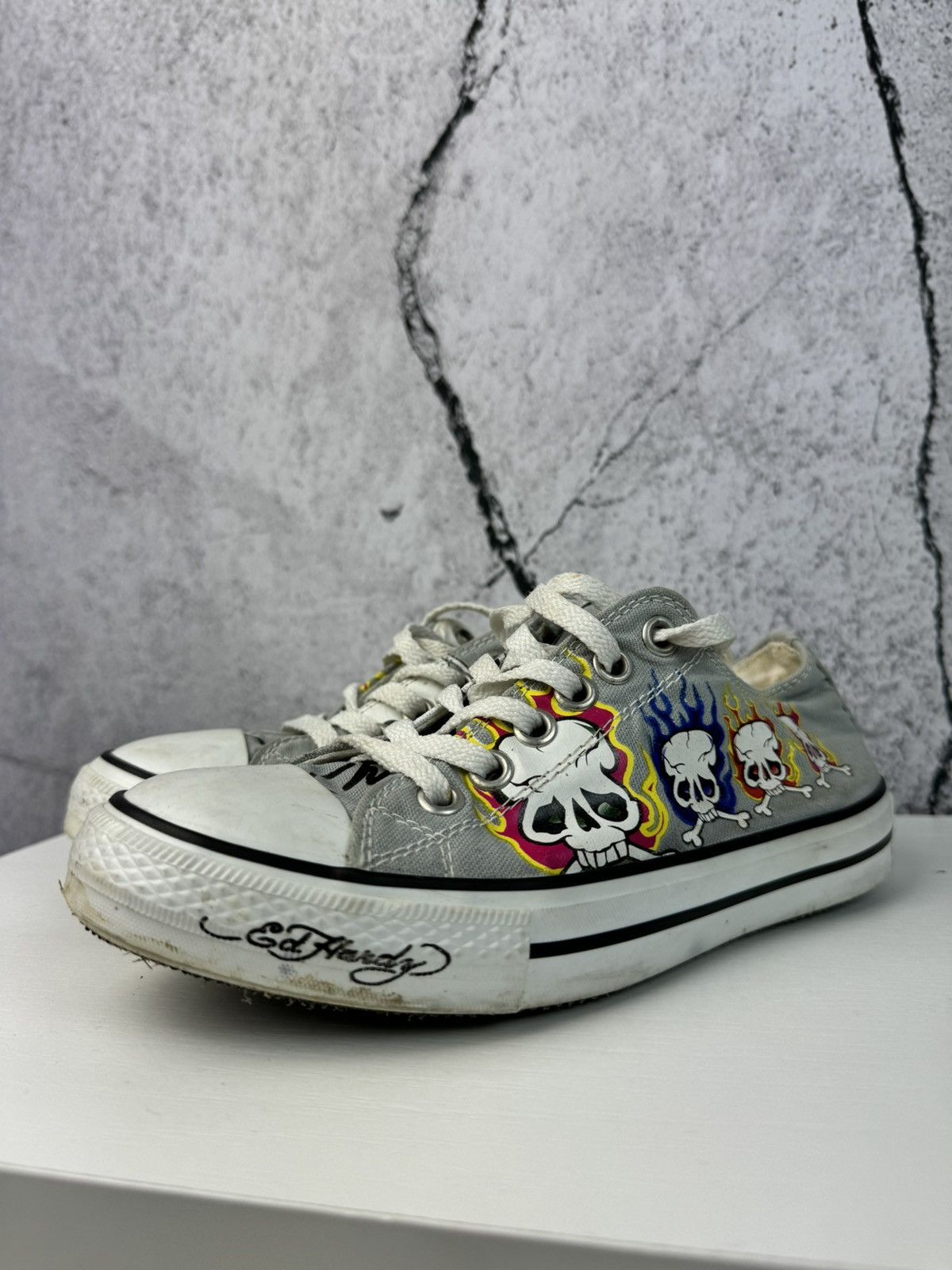 Ed Hardy Y2K vintage Ed hardy shoes sneakers avant garden Streetwear Size US 6.5 / IT 36.5 - 2 Thumbnail
