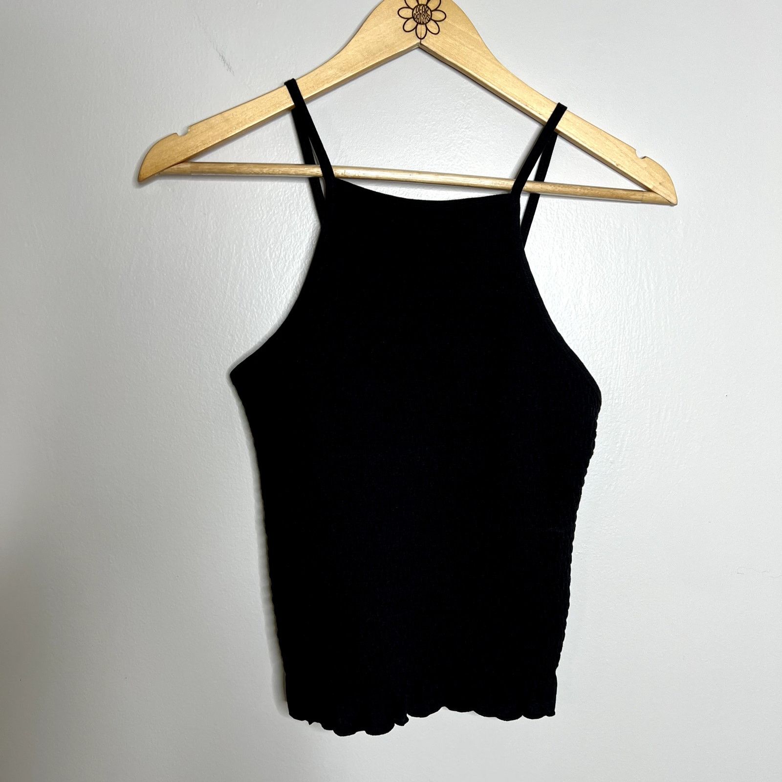 Other SO Black Ruched High Neck Tank Top Size S / US 4 / IT 40 - 4 Thumbnail