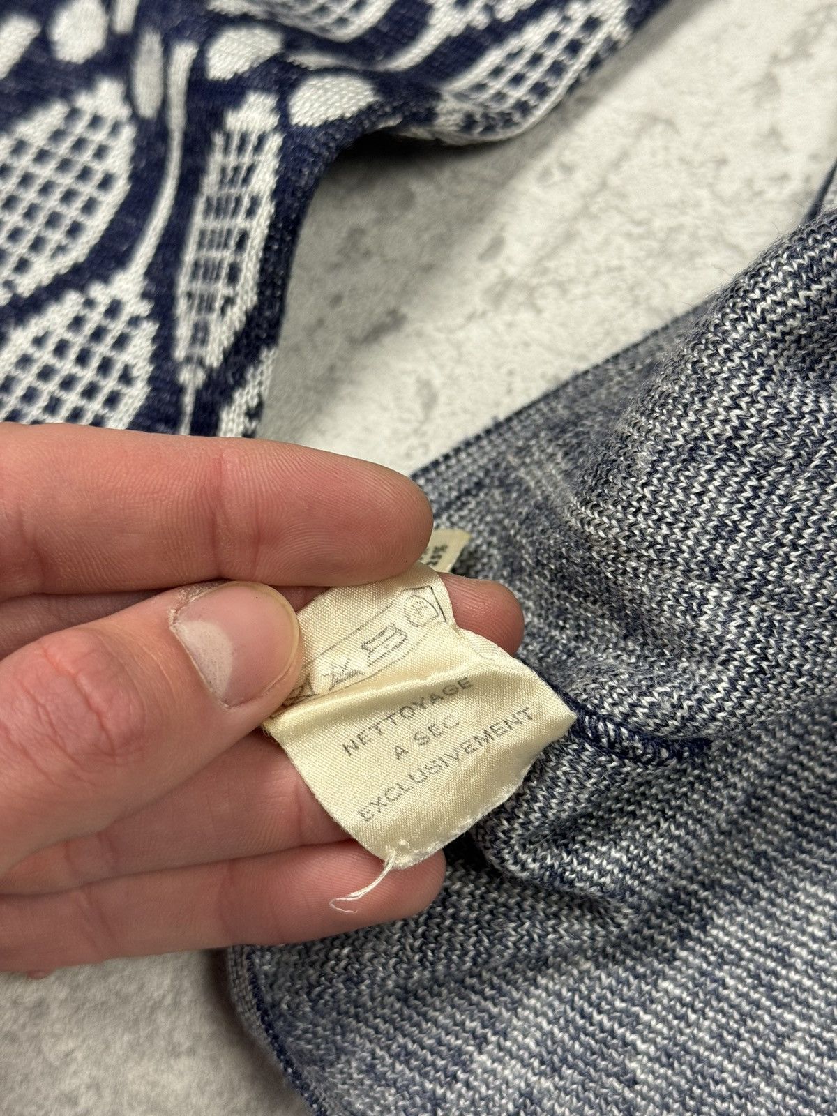 Hermes RARE Vintage Hermes Monogram Cradigan Button Up Size M / US 6-8 / IT 42-44 - 15 Thumbnail
