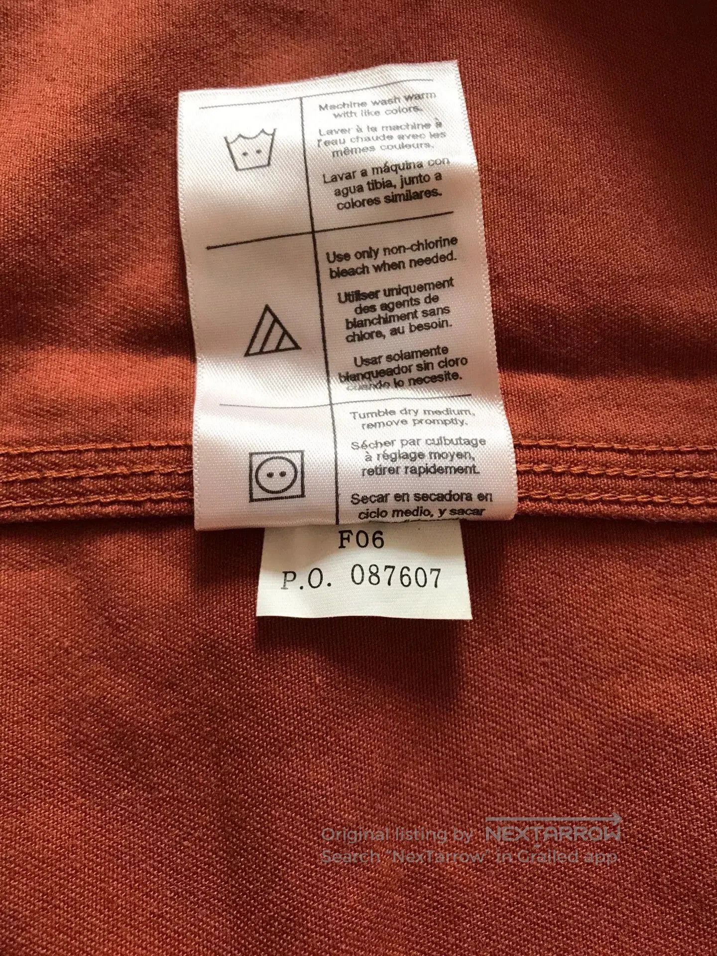 Carhartt Carhartt S09 SIE Red Work Shirt. Size US L / EU 52-54 / 3 - 9 Thumbnail