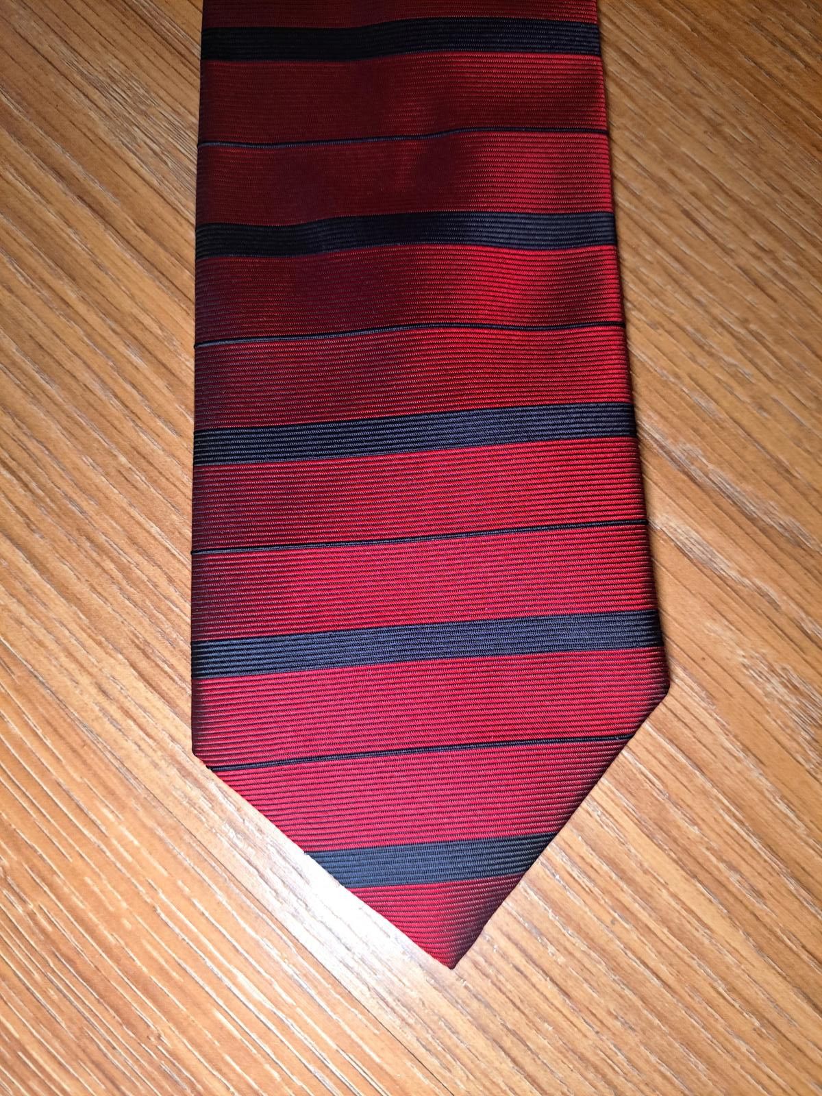Brooks Brothers Brooks Brothers Silk Tie Red Blue Striped Handmade in USA Size ONE SIZE - 1 Thumbnail