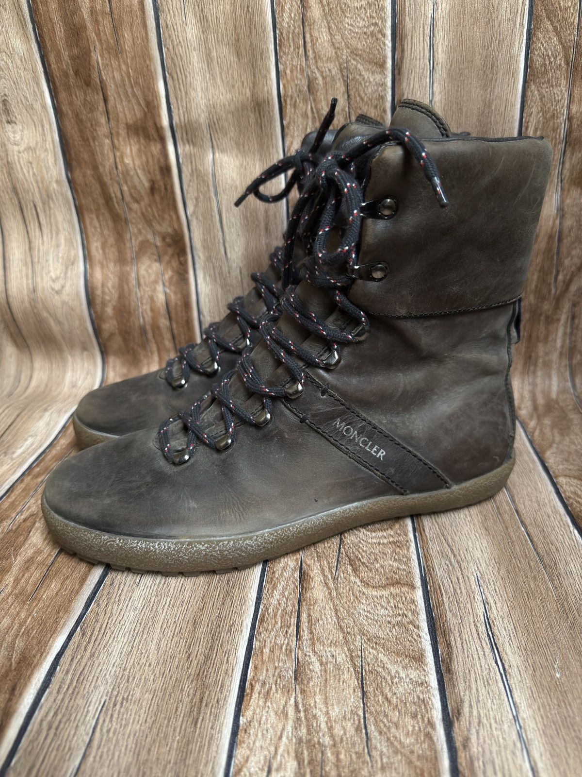 Moncler 🔥rare lace up hiking boots Size US 8 / EU 41 - 1 Thumbnail