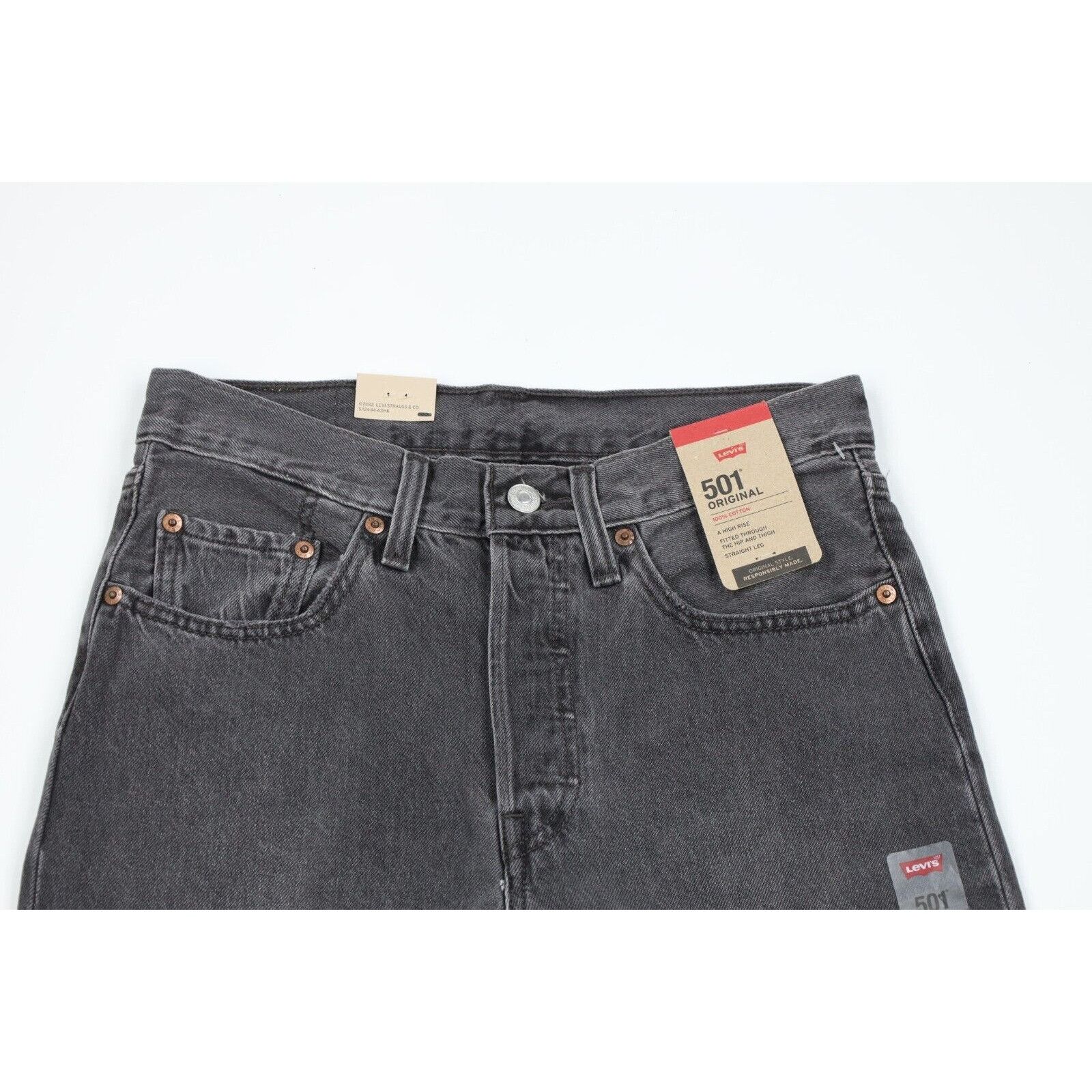 Levi's × Vintage Deadstock Vintage Y2K Levis 501xx Button Fly Raw Hem Jeans Size 26" / US 2 / IT 38 - 2 Thumbnail