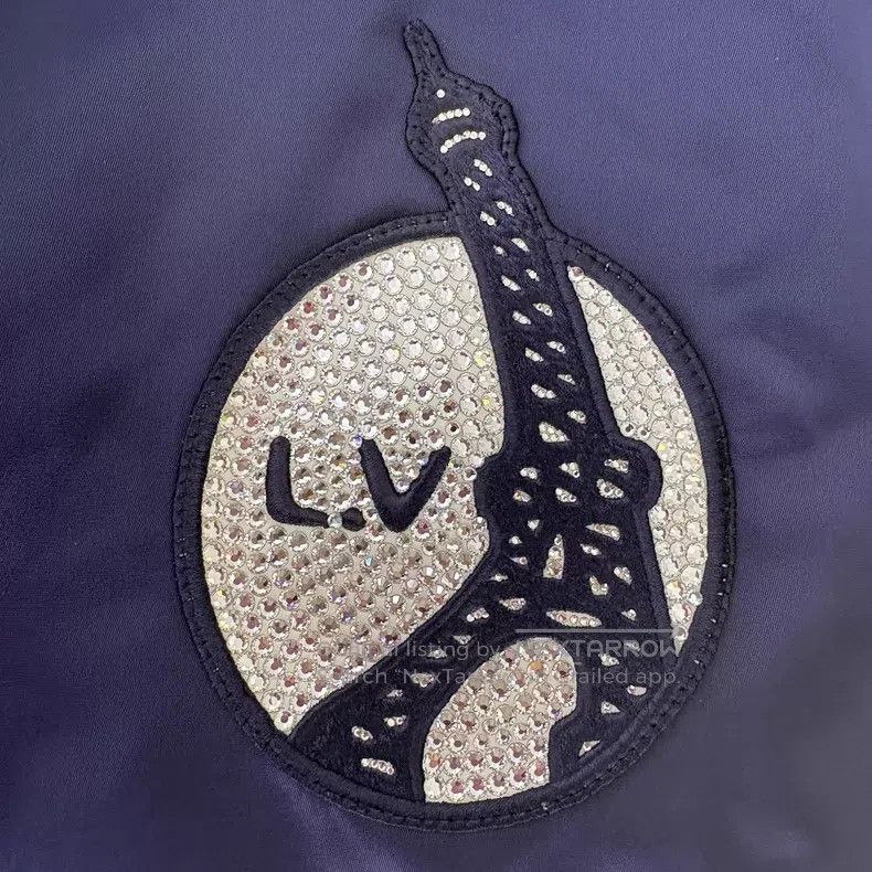 Louis Vuitton Louis Vuitton Logo rhinestone baseball jacket Size US M / EU 48-50 / 2 - 9 Thumbnail