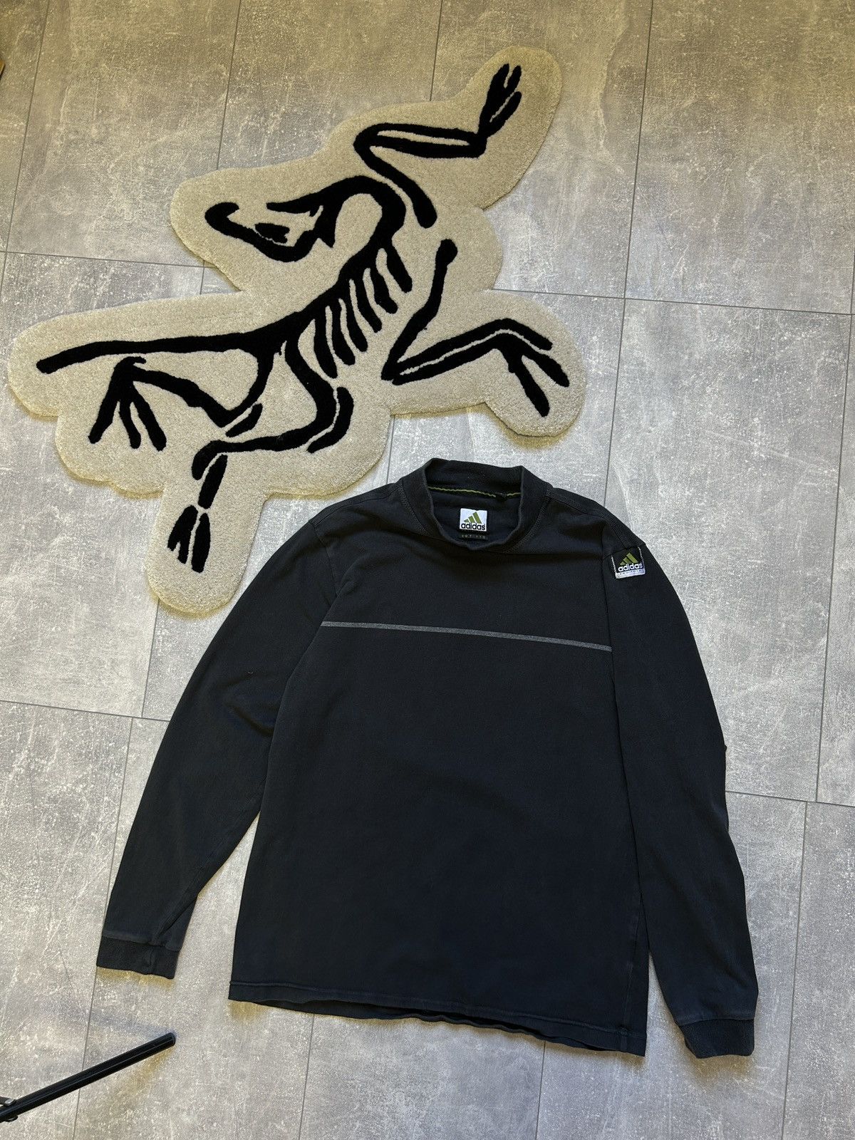 Mens Vintage Adidas Equipment Longsleeve T-shirt y2k rare