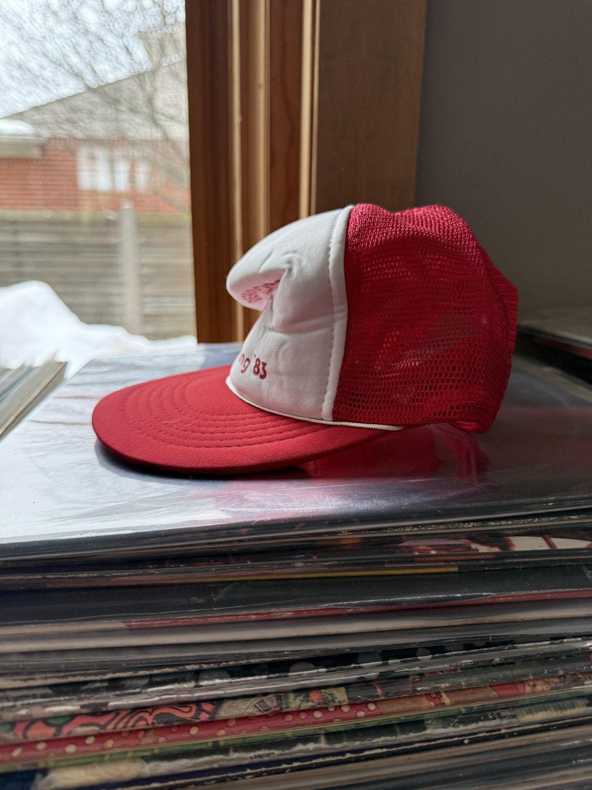 Vintage Vintage 80s Dearborn Michigan Homecoming Mesh Trucker Hat Size ONE SIZE - 3 Thumbnail