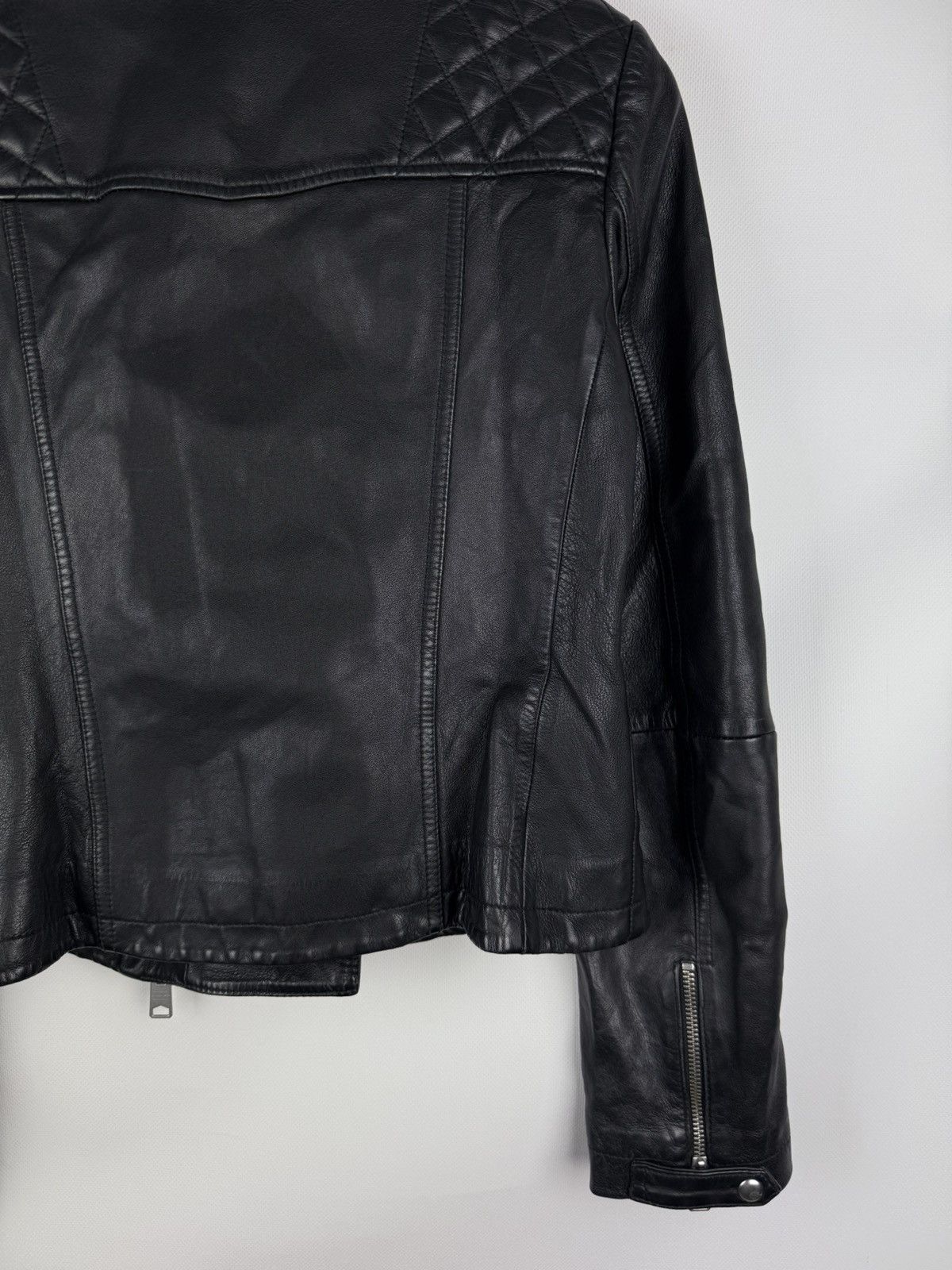Allsaints Allsaints Catch Biker Ladies Leather Full Zip Jacket Size M / US 6-8 / IT 42-44 - 18 Thumbnail