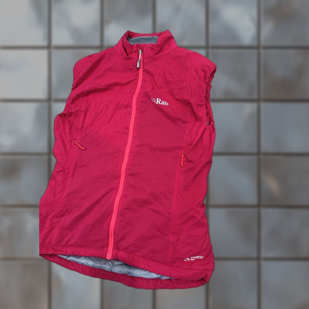 Rab Rab Strata Vest Women Small Zip Pertex Microlight Polartec Alpha Insulated Windbreaker Classic Outdoor Ski Size S / US 4 / IT 40 - 1 Thumbnail